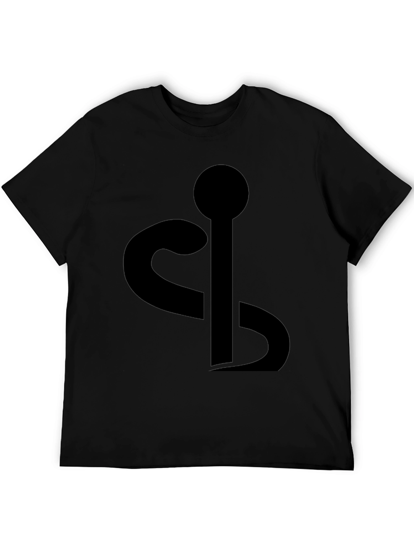 Symbolic Black T-Shirt: Minimalist Design