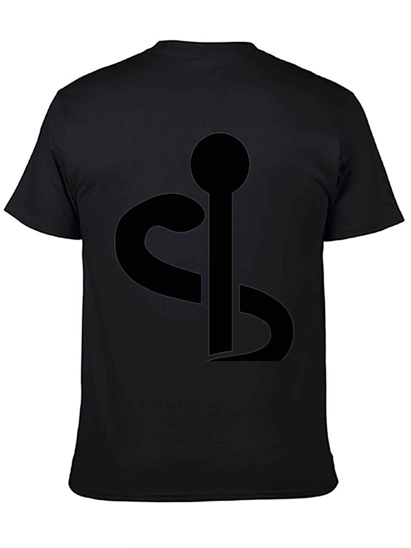 Symbolic Black T-Shirt: Minimalist Design