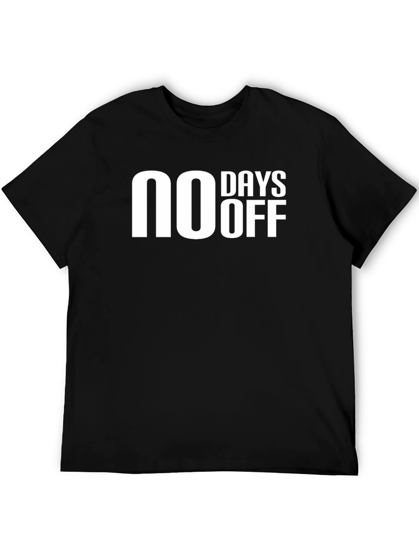 No Days Off Black Graphic Tee