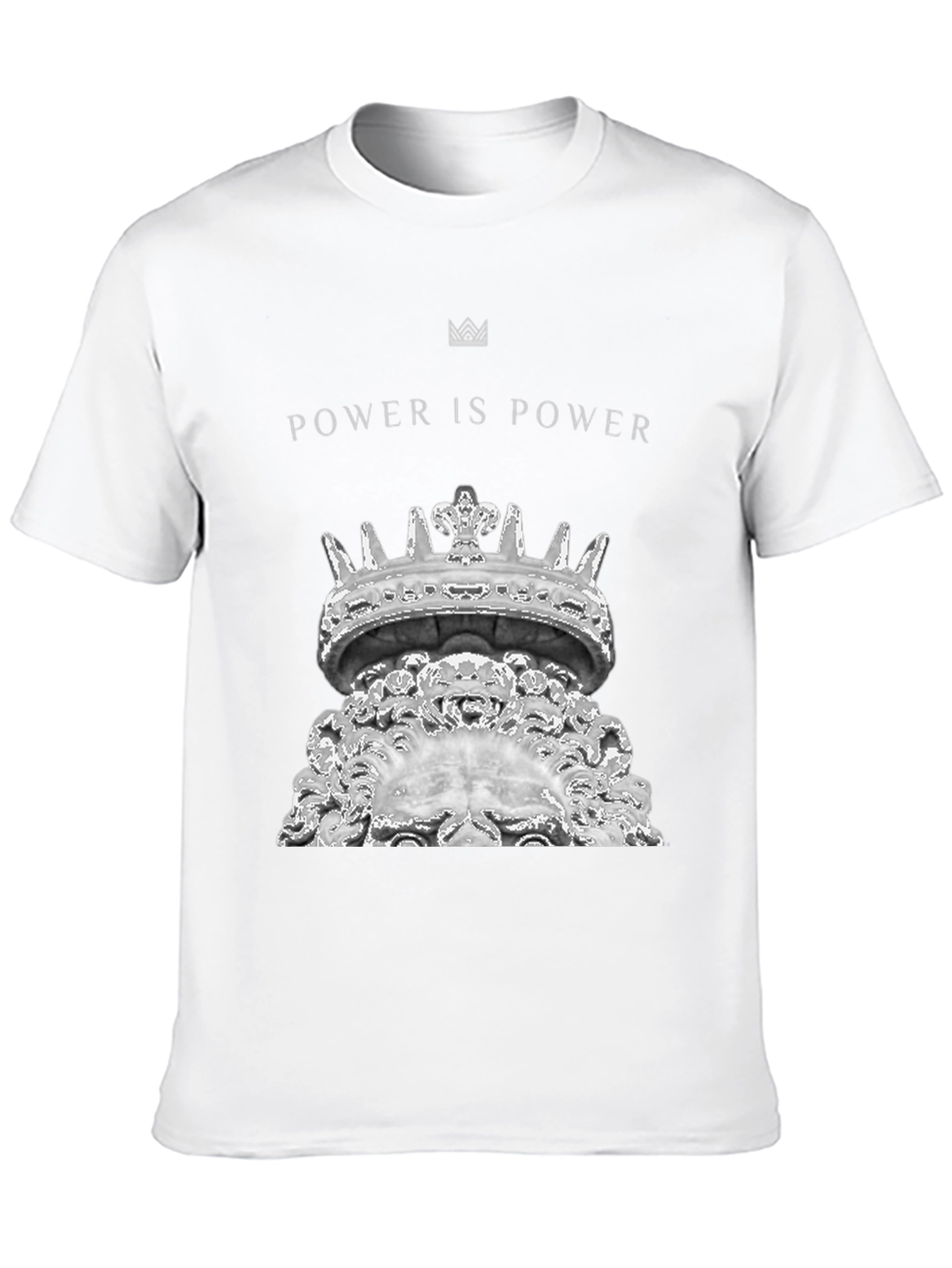 Power Is Power Crown Graphic Tee - Black