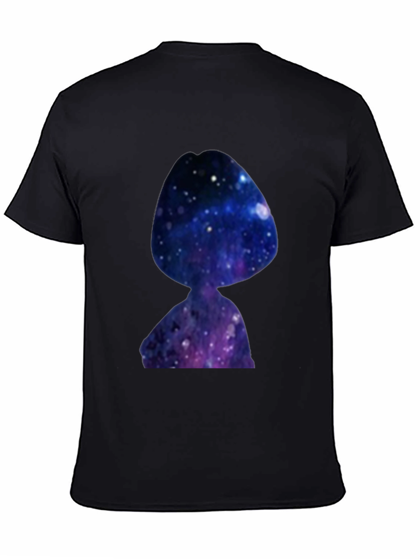Galaxy Girl T-Shirt - Black Crew Neck Tee