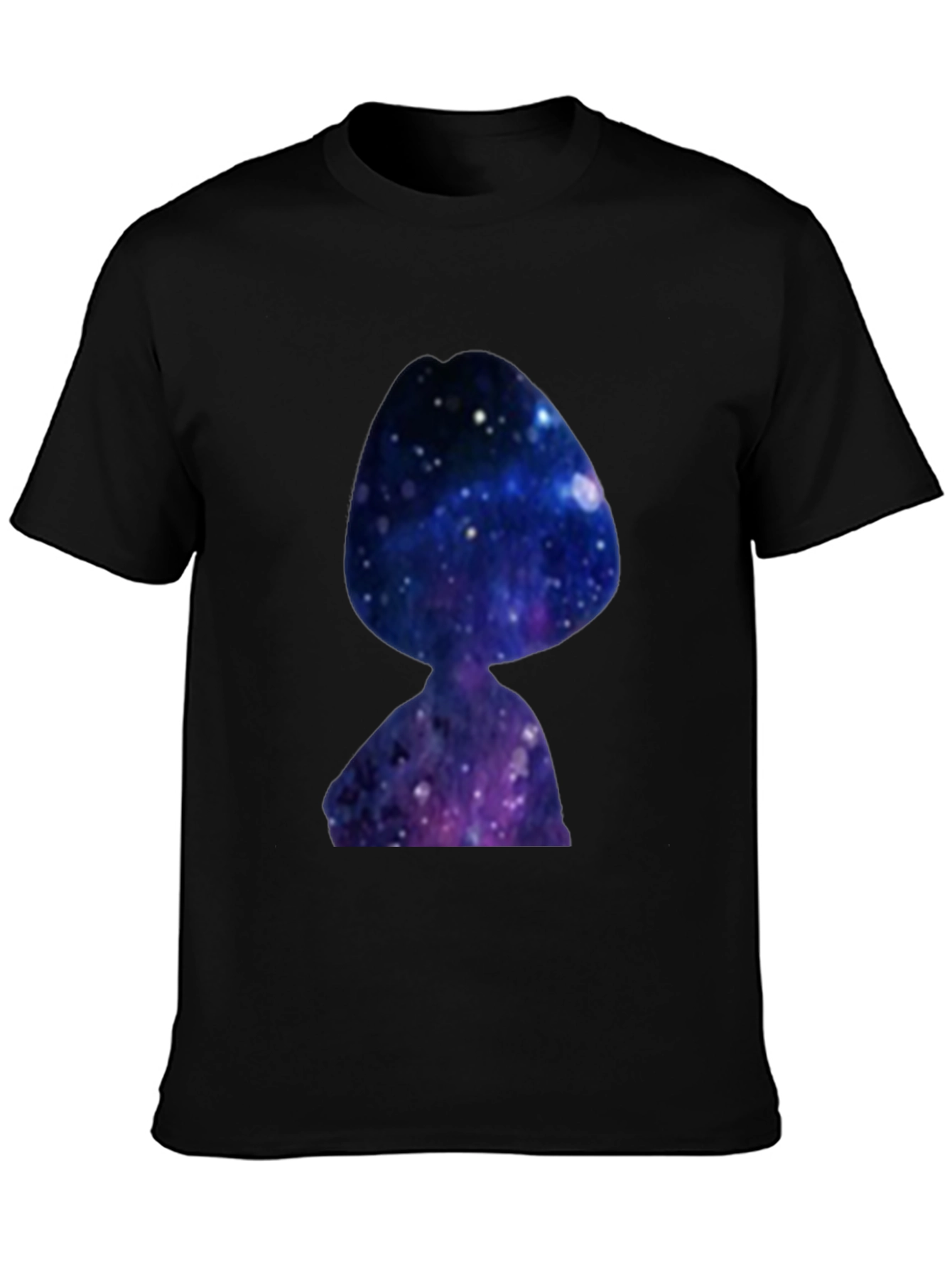 Galaxy Girl T-Shirt - Black Crew Neck Tee