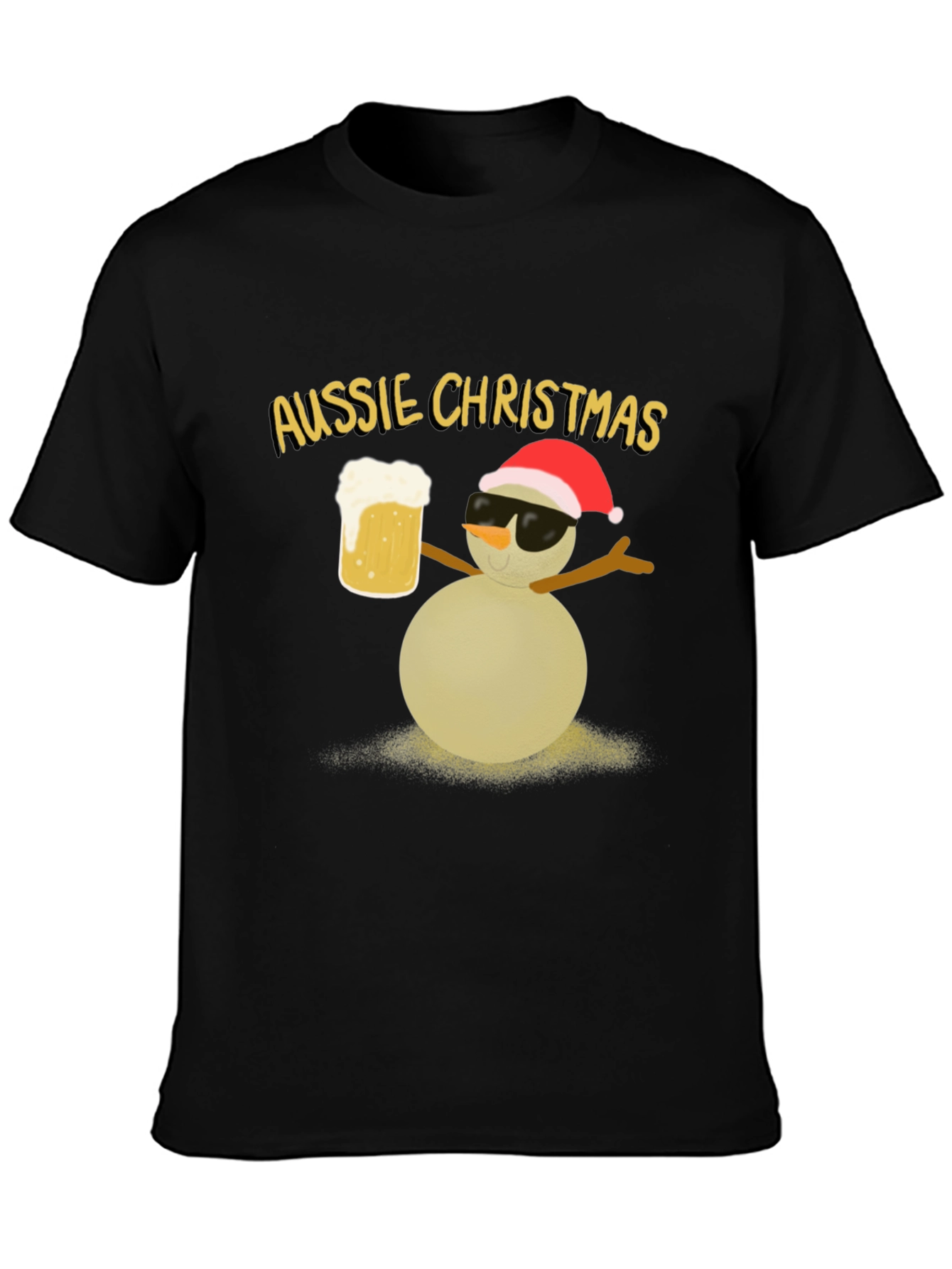 Aussie Christmas Snowman Graphic Tee