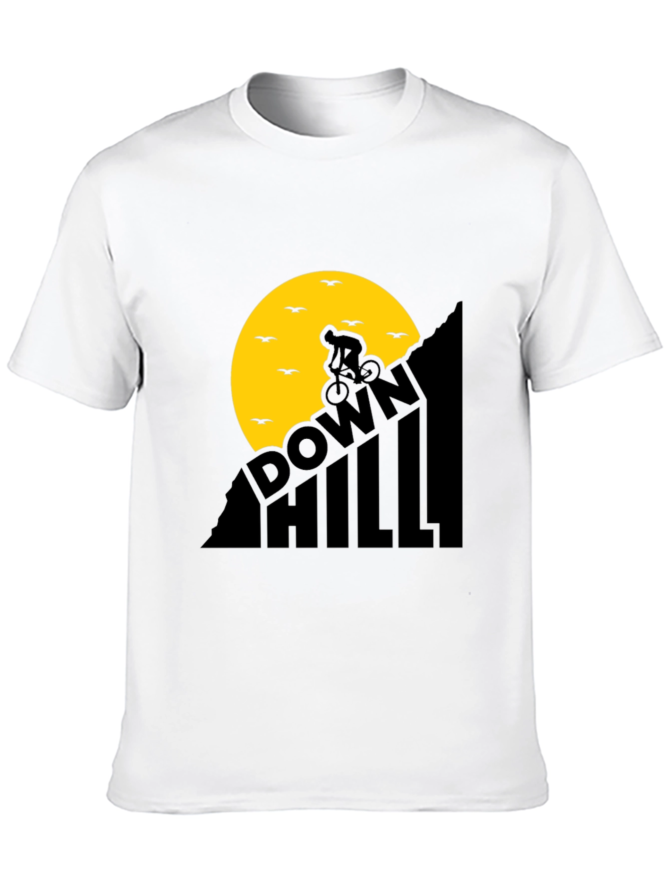 Downhill Biker T-Shirt - Black