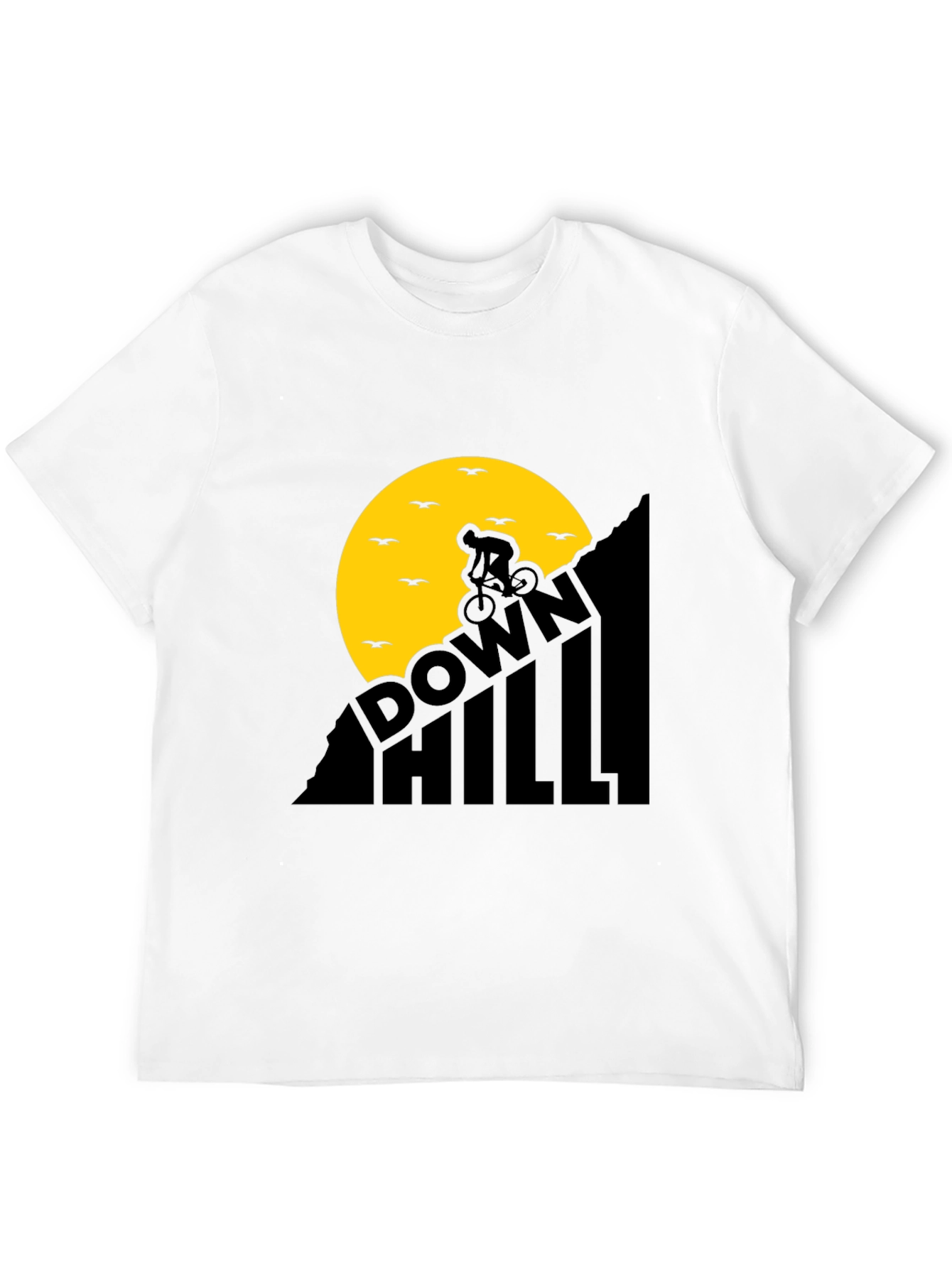 Downhill Biker T-Shirt - Black