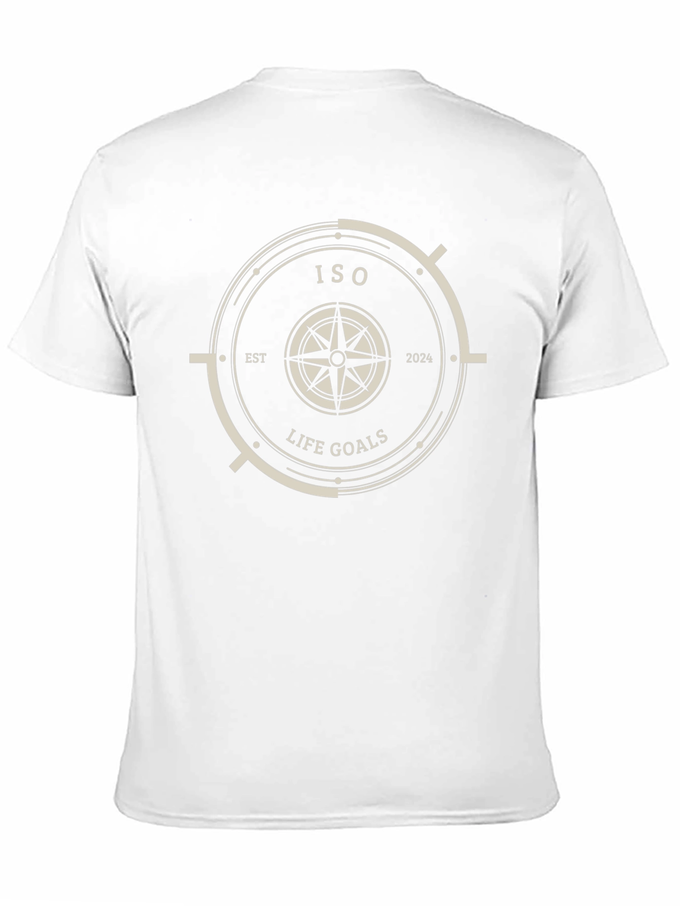 ISO Life Goals T-Shirt - Black Compass Design