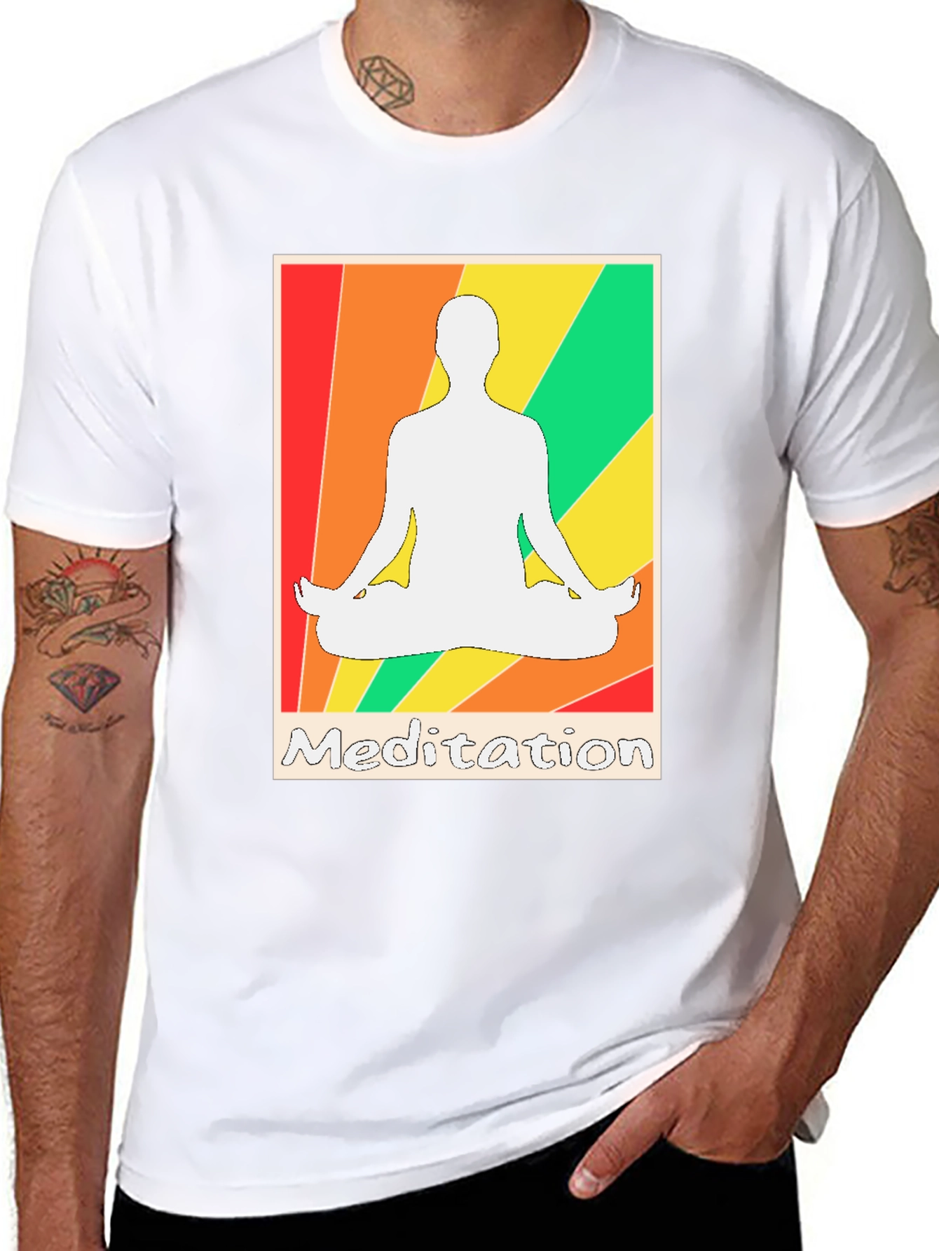 Meditation Graphic Tee - Zen Style T-Shirt