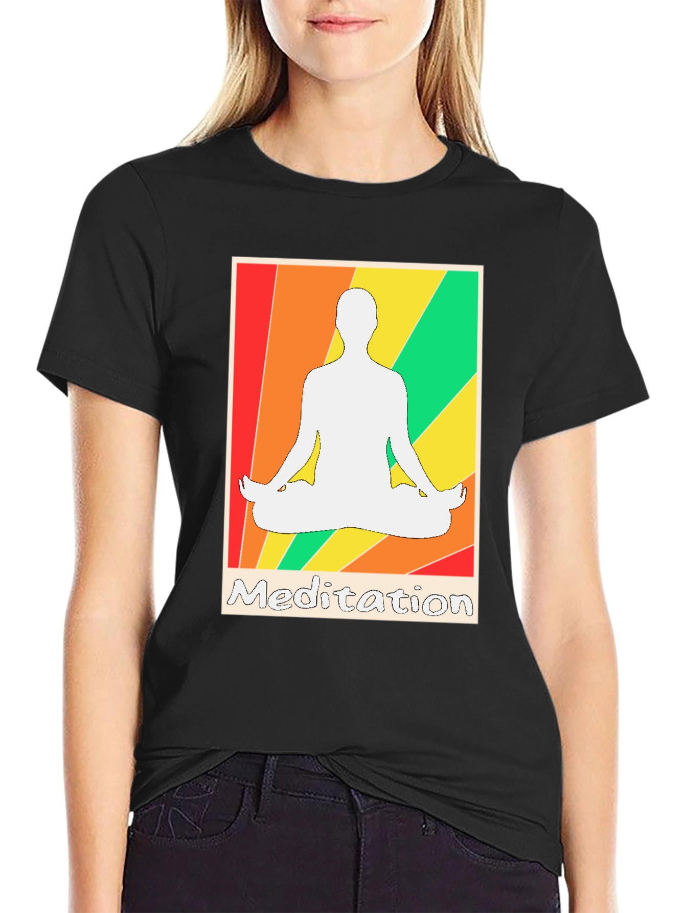 Meditation Graphic Tee - Zen Style T-Shirt