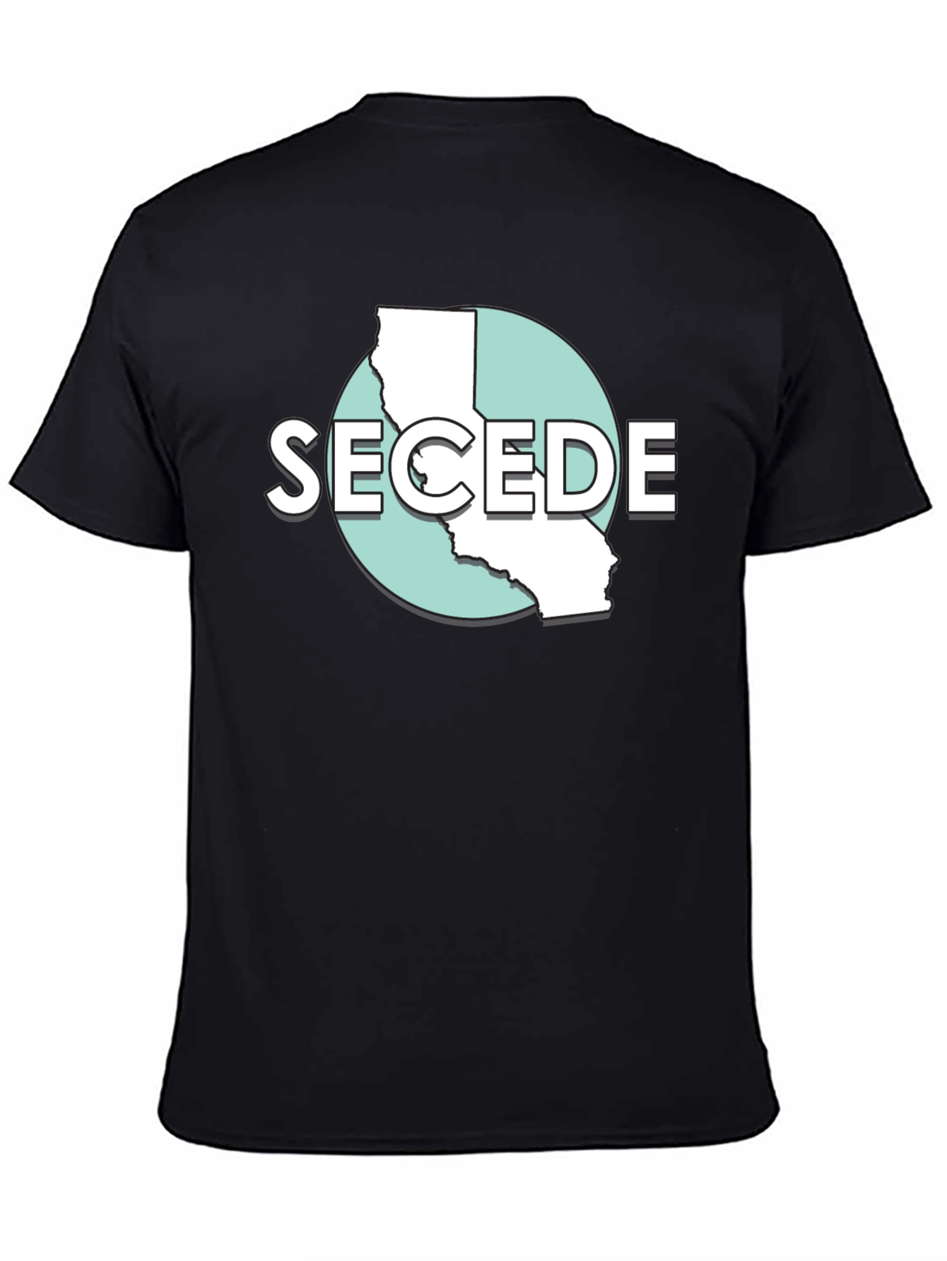 Secede California Graphic Tee - Black T-Shirt