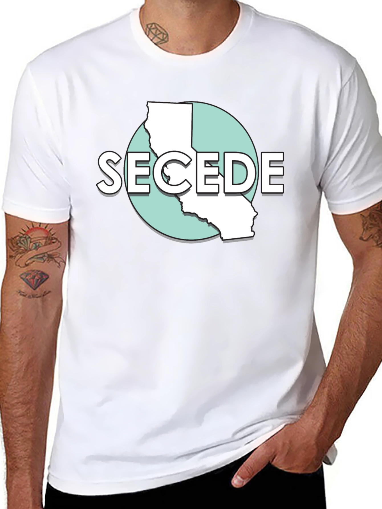 Secede California Graphic Tee - Black T-Shirt