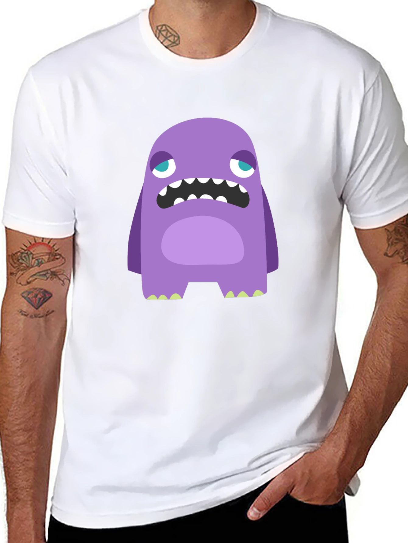 Monster Graphic Tee - Funny Cartoon Creature Shirt