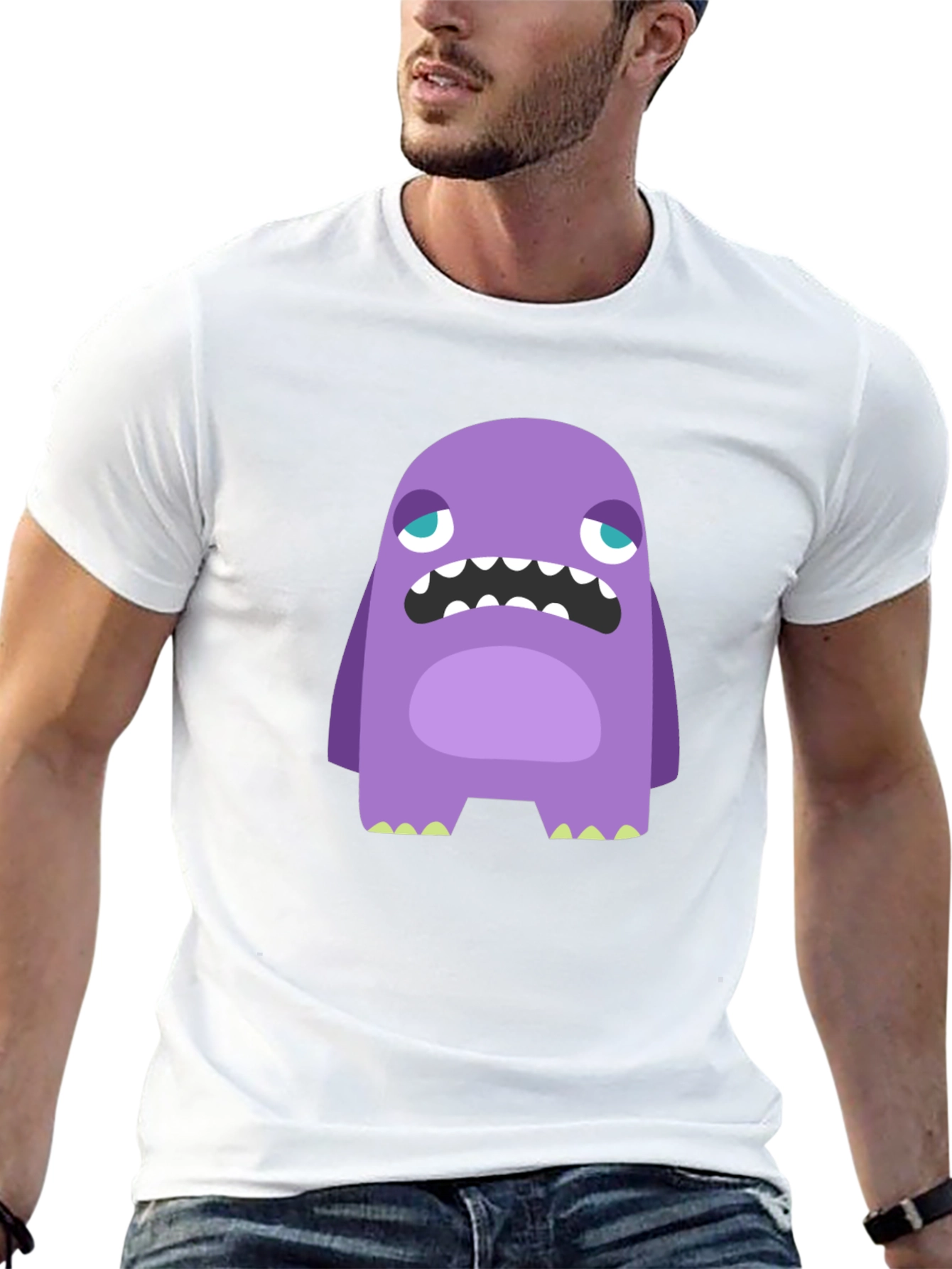 Monster Graphic Tee - Funny Cartoon Creature Shirt