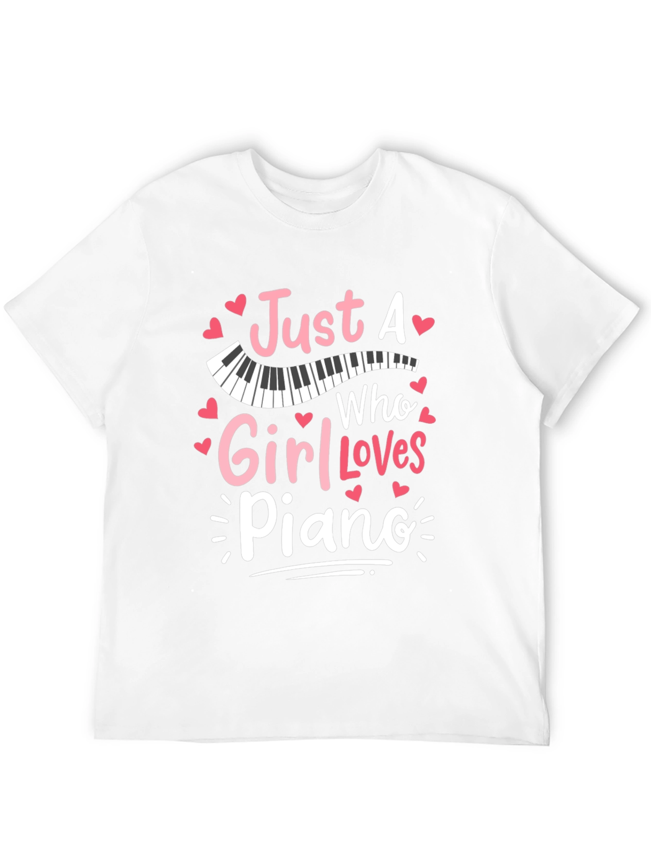 Just A Girl Who Loves Piano T-Shirt