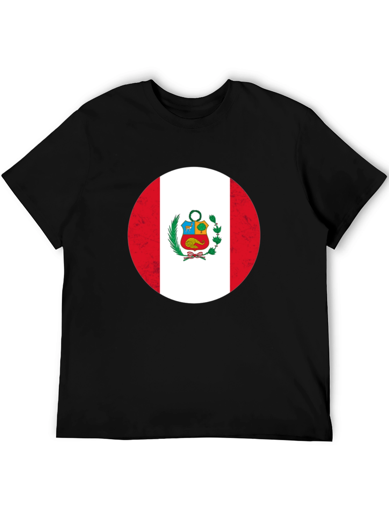 Peru Flag T-Shirt - Black Patriotic Tee