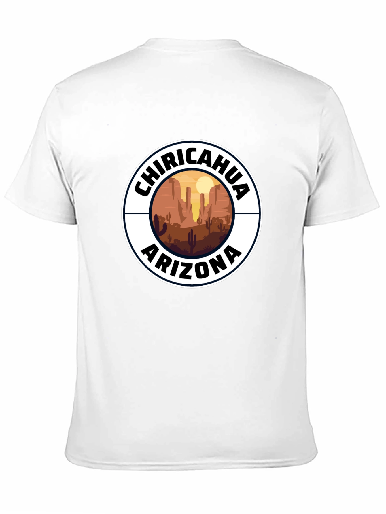 Chiricahua Arizona Desert Scene Black T-Shirt