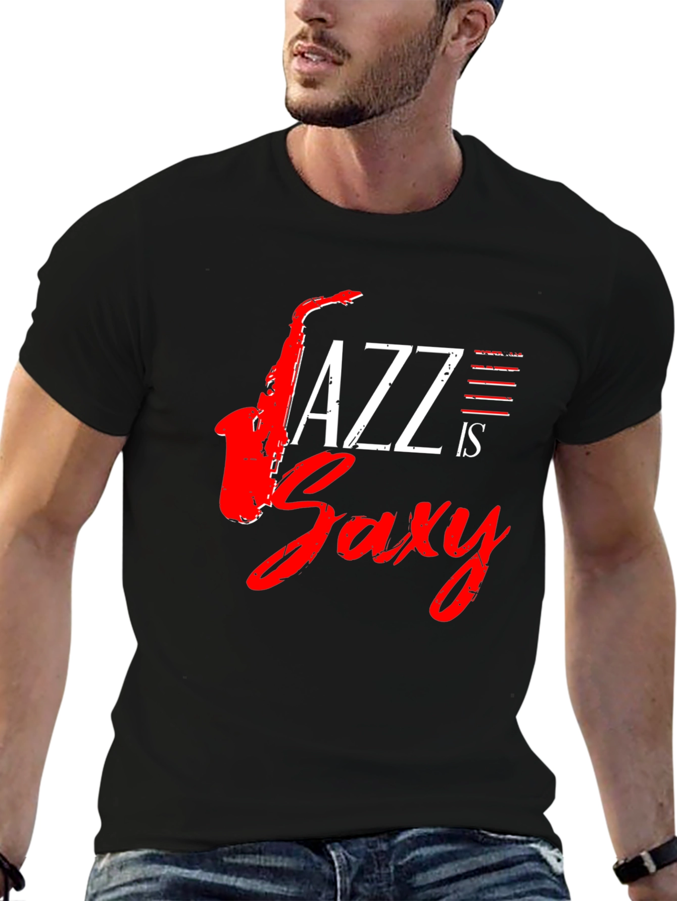 Jazz is Saxy Graphic T-Shirt