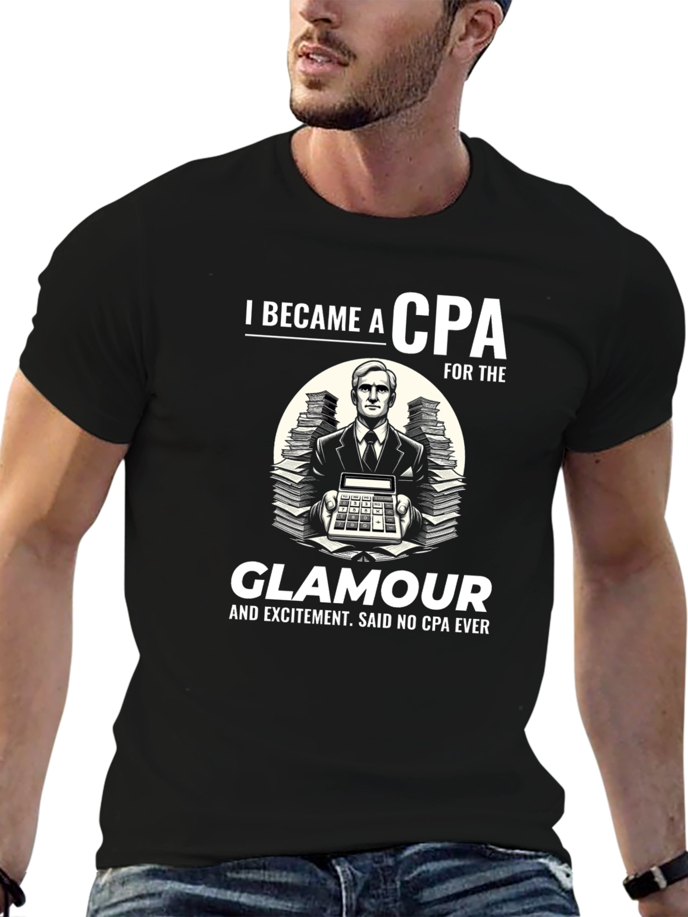 CPA Glamour T-Shirt: Funny Accountant Tee