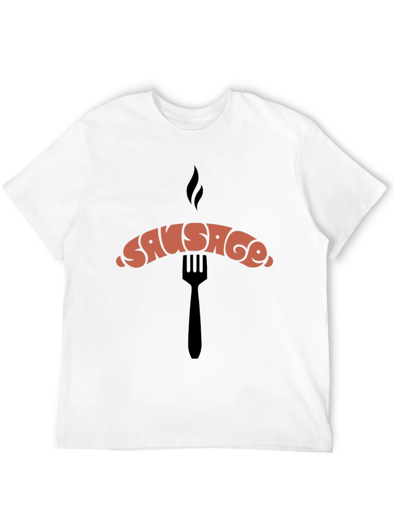 Sausage Graphic Black T-Shirt
