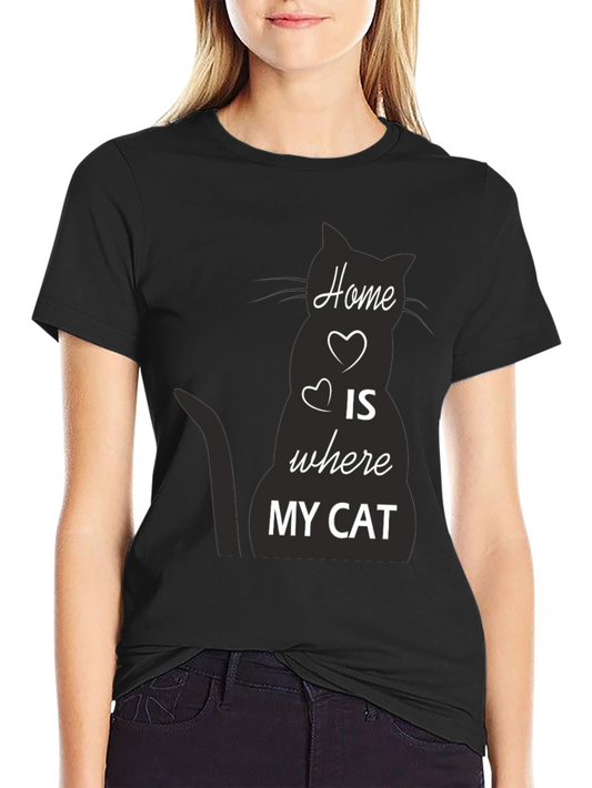 Home is Where My Cat T-Shirt