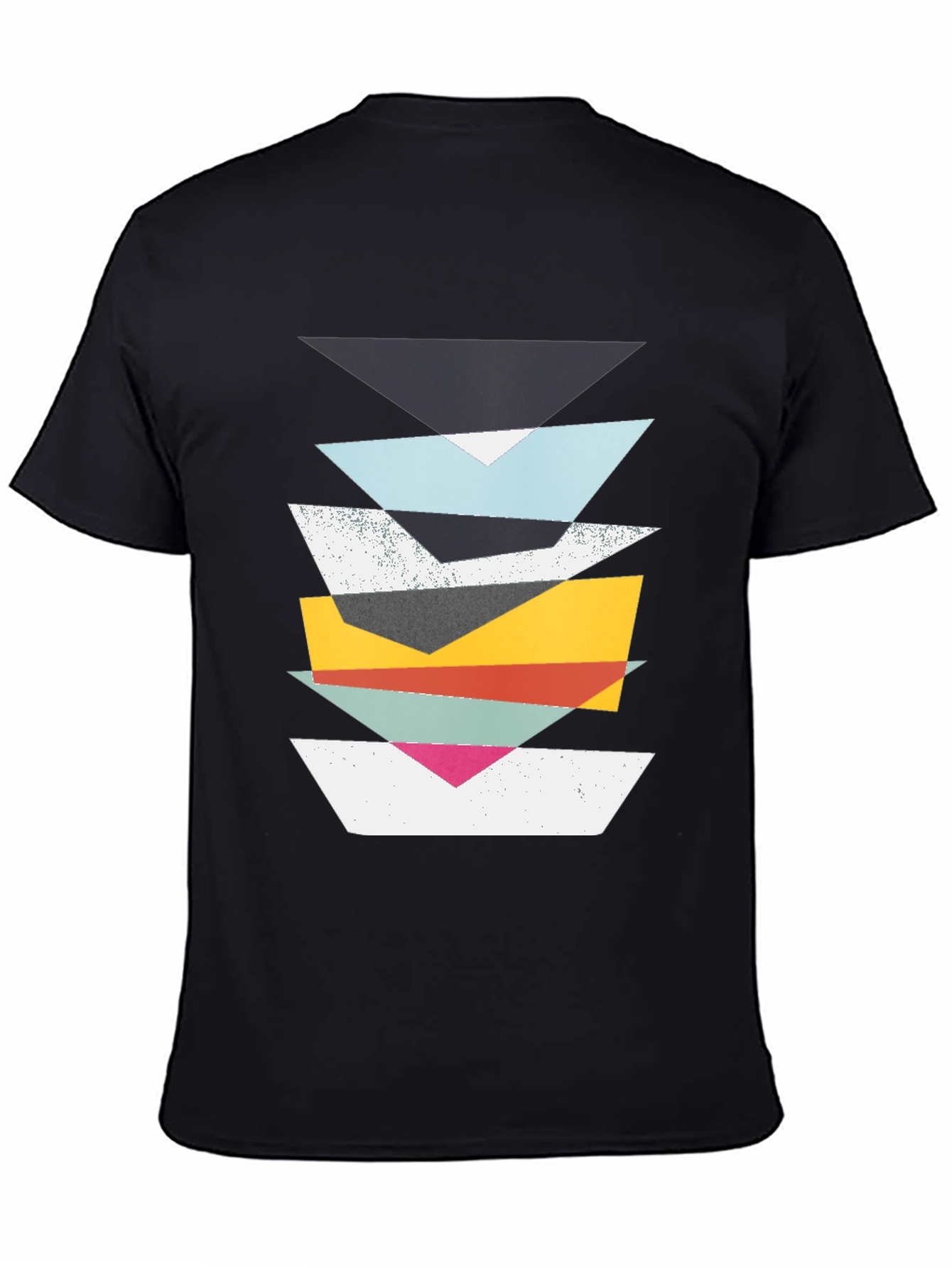 Geometric Stack T-Shirt - Modern Art Tee