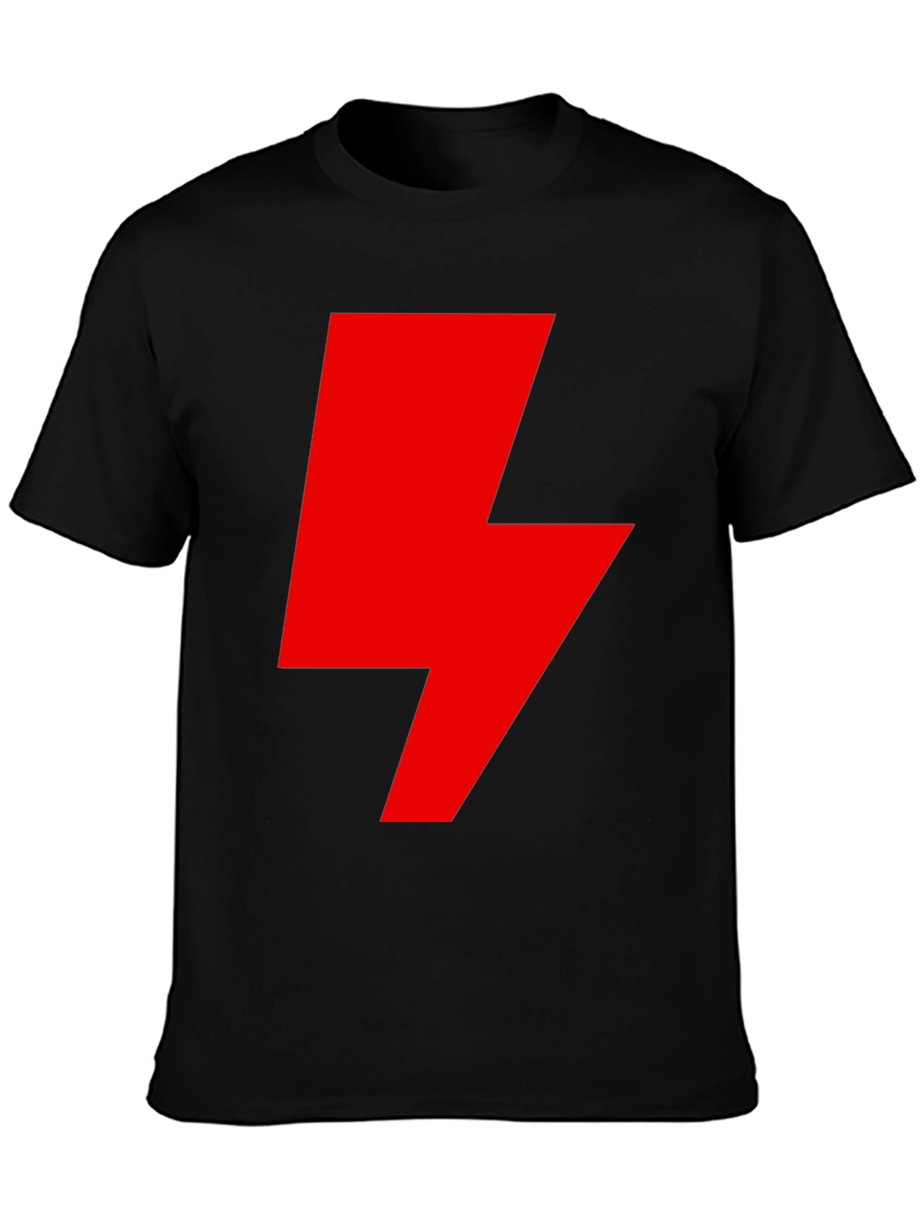 Red Lightning Bolt Graphic T-Shirt