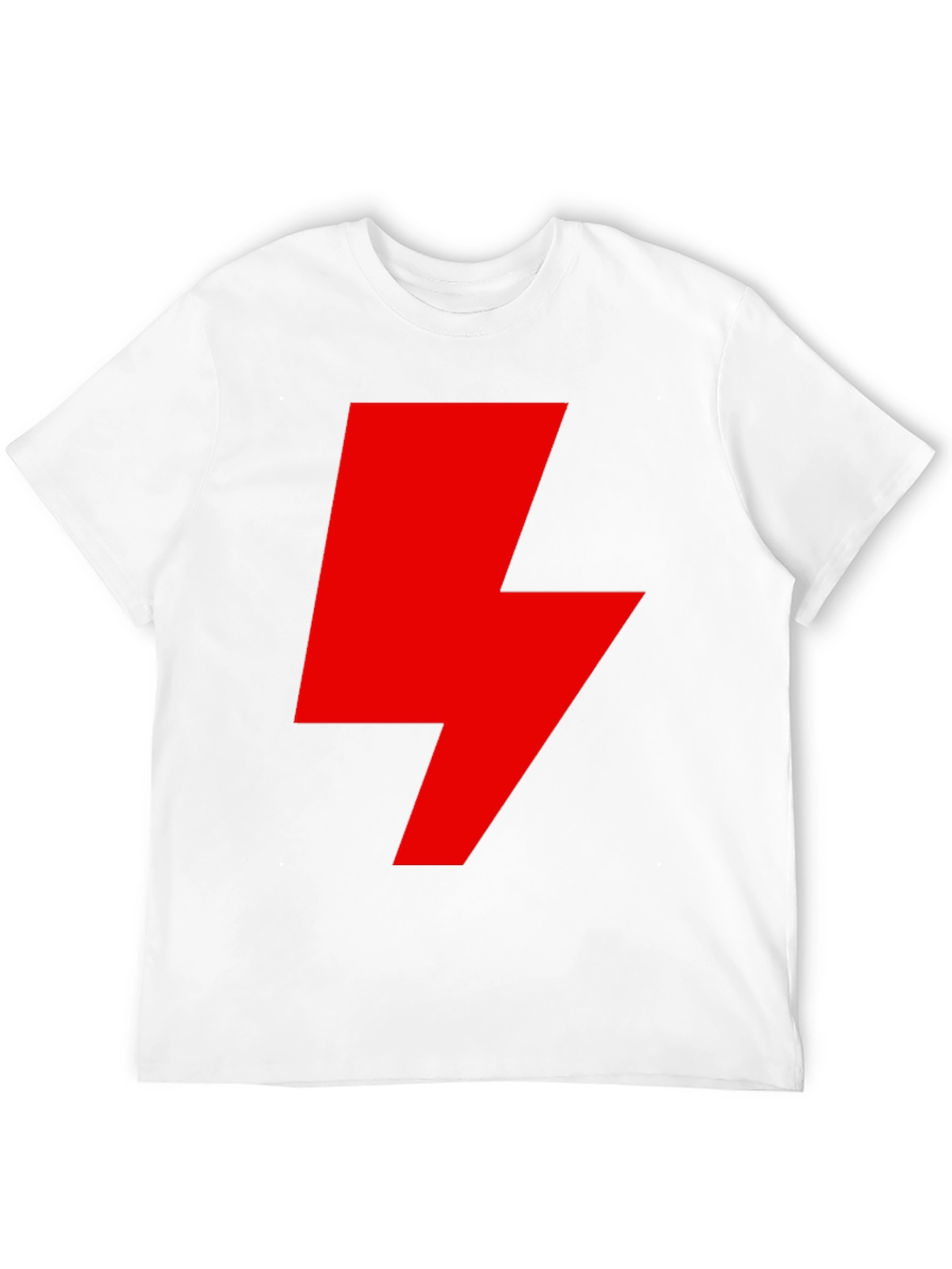 Red Lightning Bolt Graphic T-Shirt