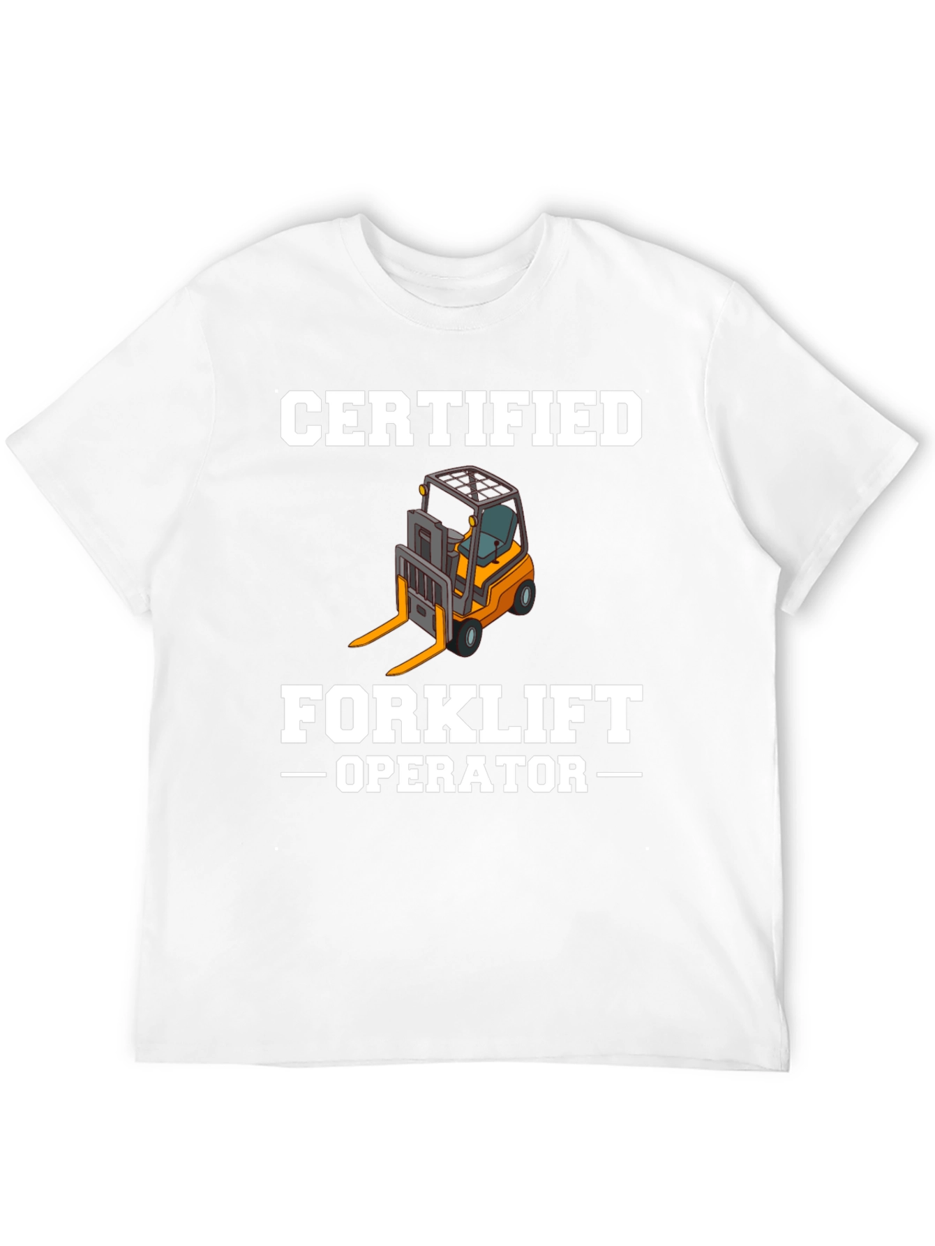 Certified Forklift Operator Graphic Tee - Black