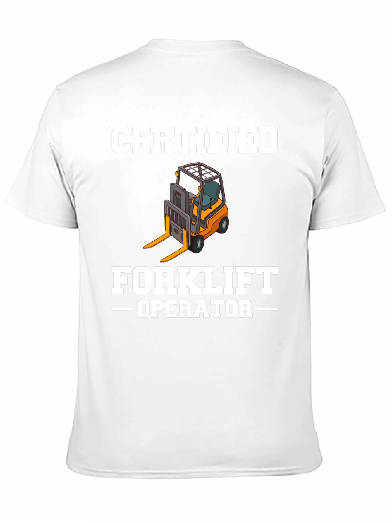 Certified Forklift Operator Graphic Tee - Black
