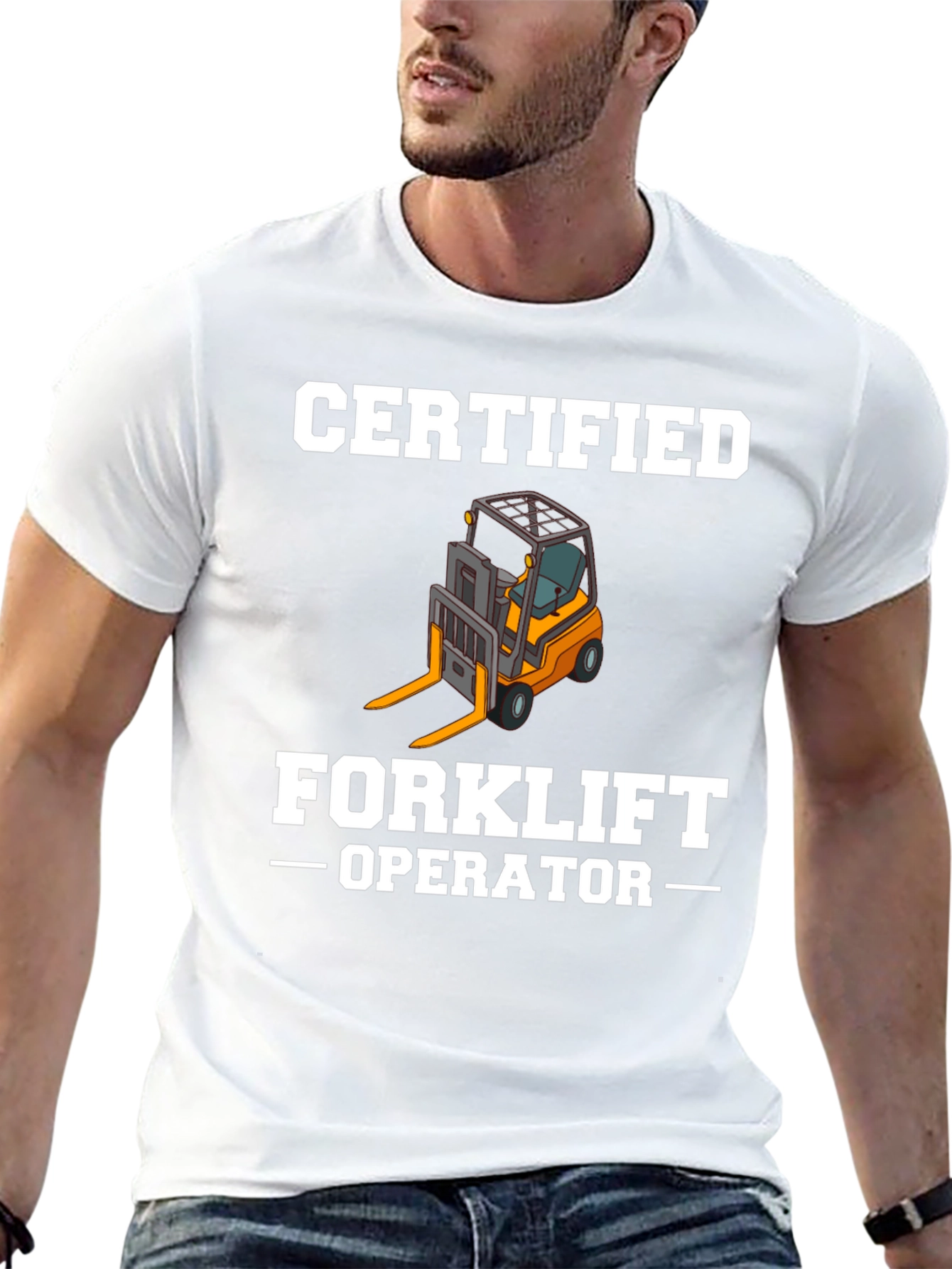 Certified Forklift Operator Graphic Tee - Black