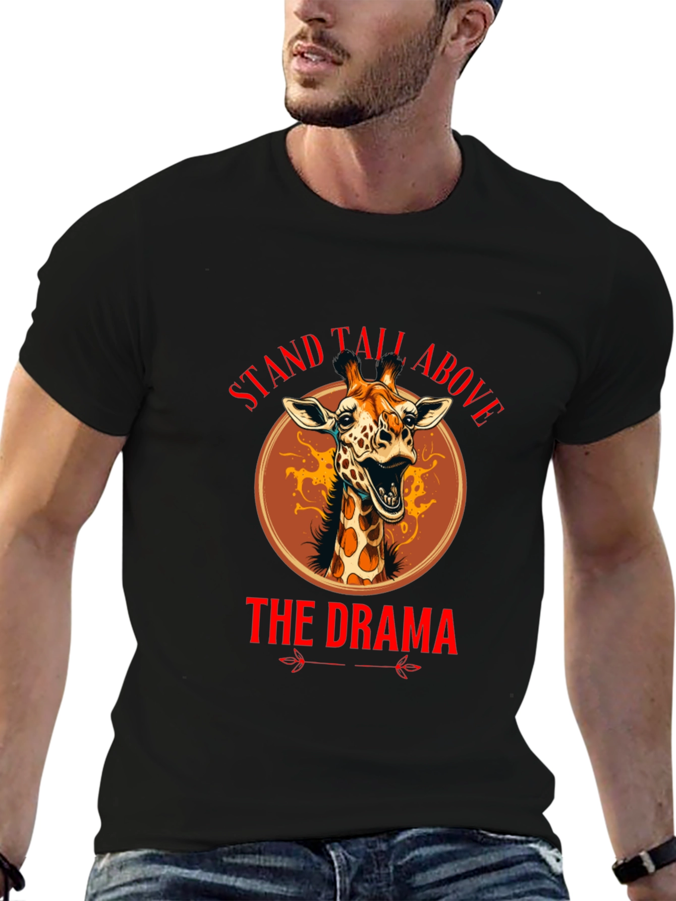 Stand Tall Above The Drama Giraffe T-Shirt