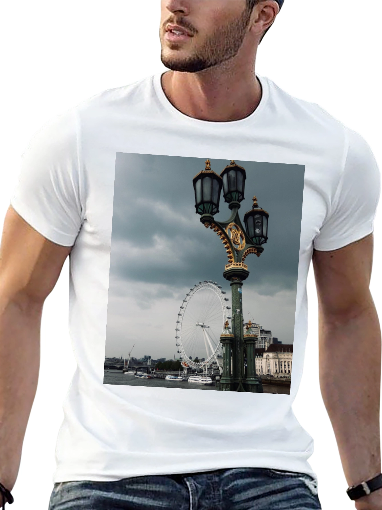 London Eye T-Shirt - Cityscape Graphic Tee