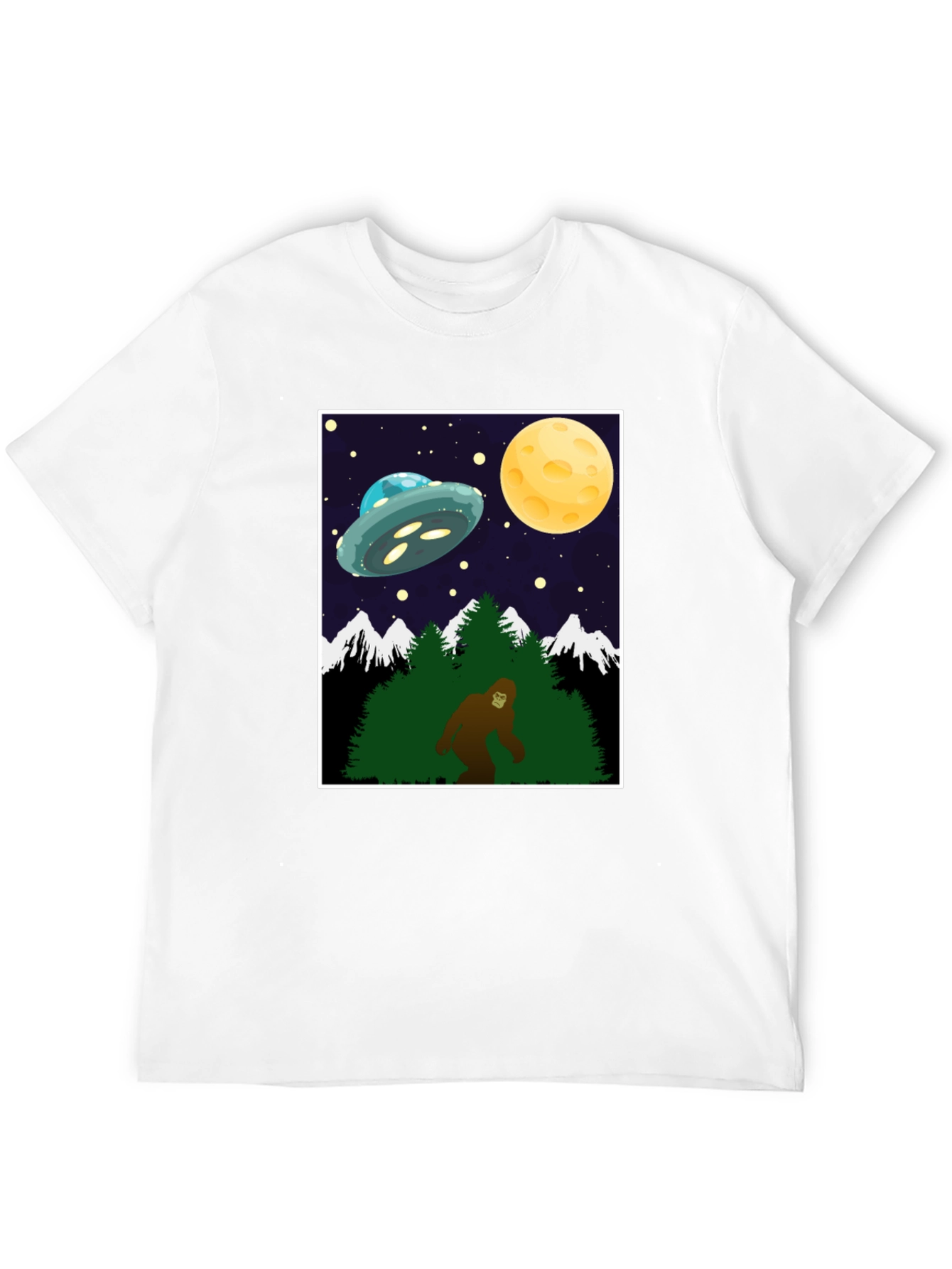 Bigfoot UFO T-Shirt - Cryptid Space Tee