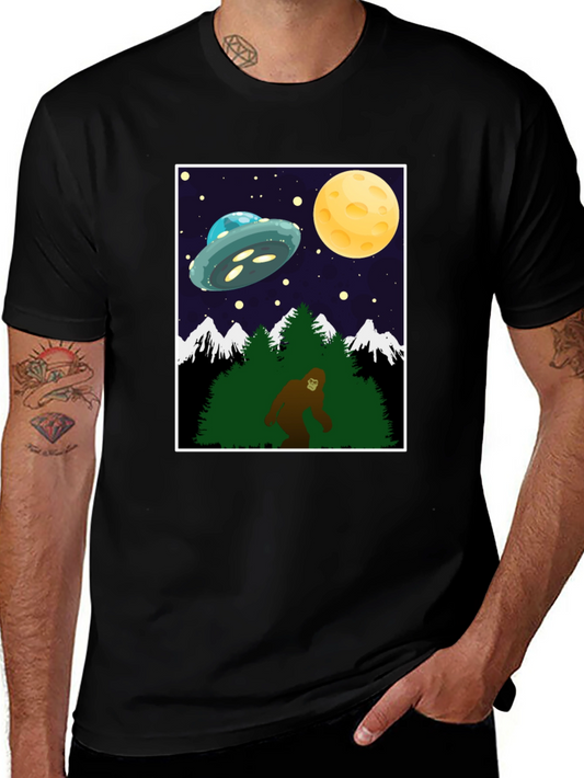 Bigfoot UFO T-Shirt - Cryptid Space Tee