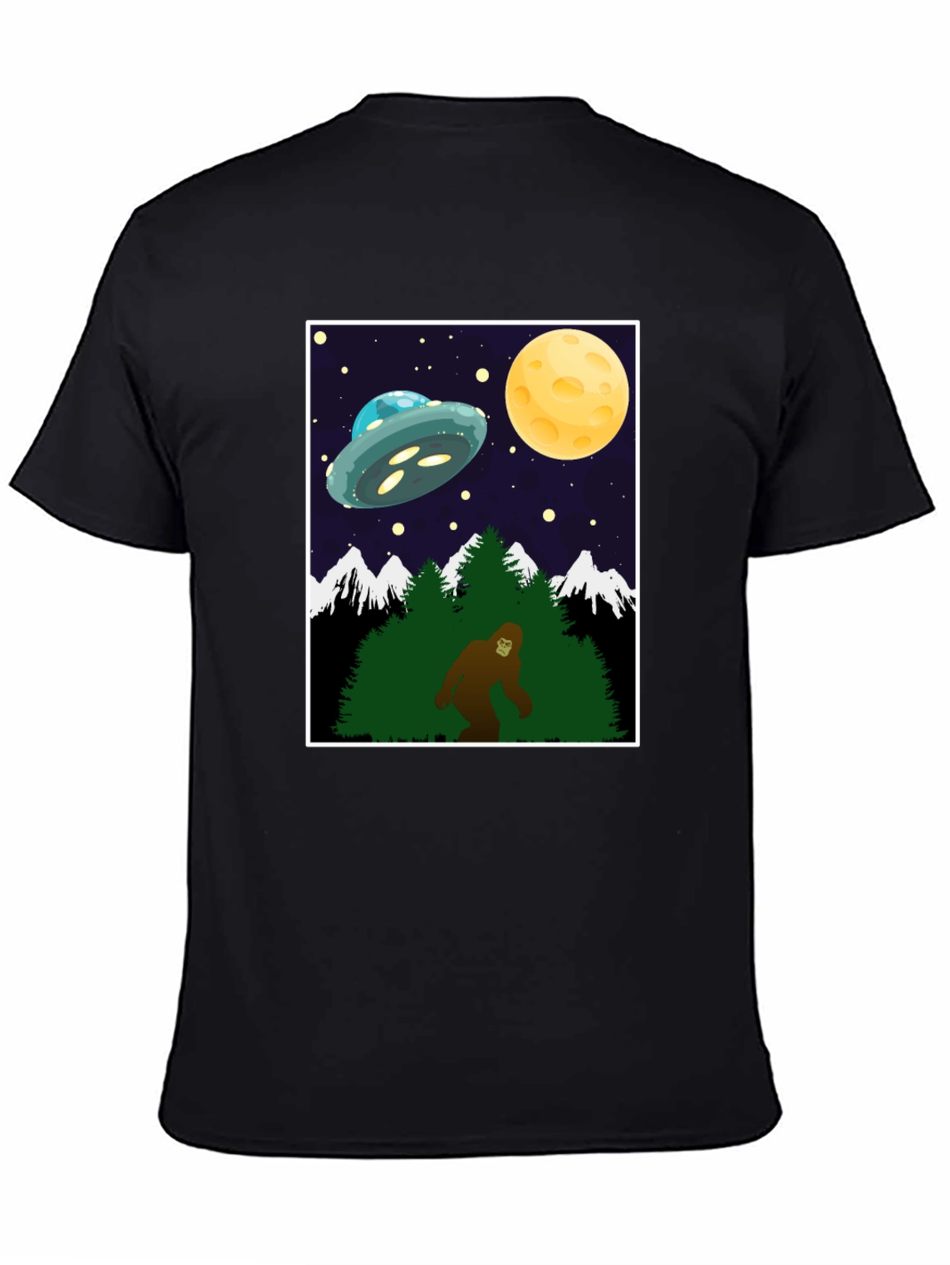 Bigfoot UFO T-Shirt - Cryptid Space Tee