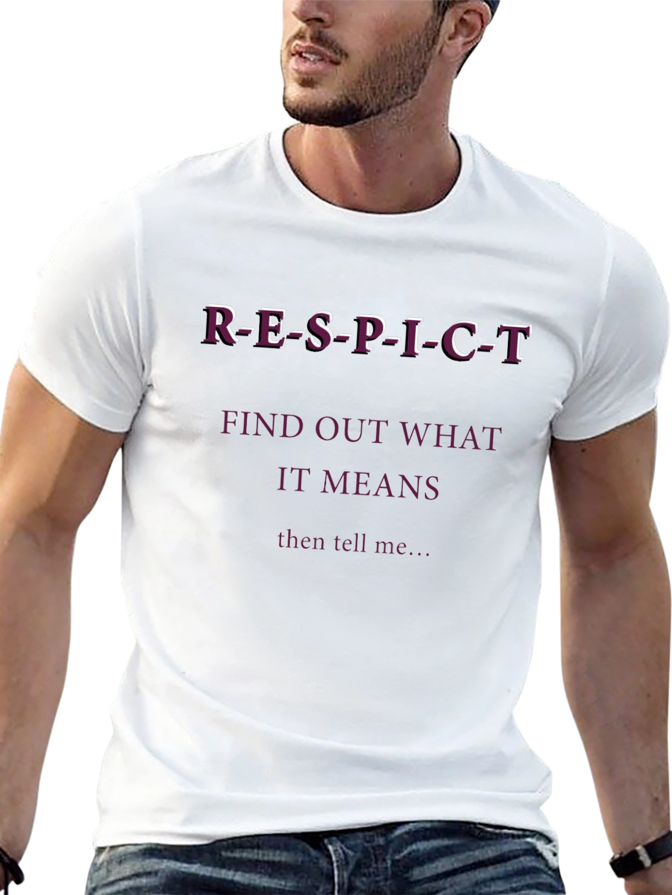 Respect Slogan T-Shirt