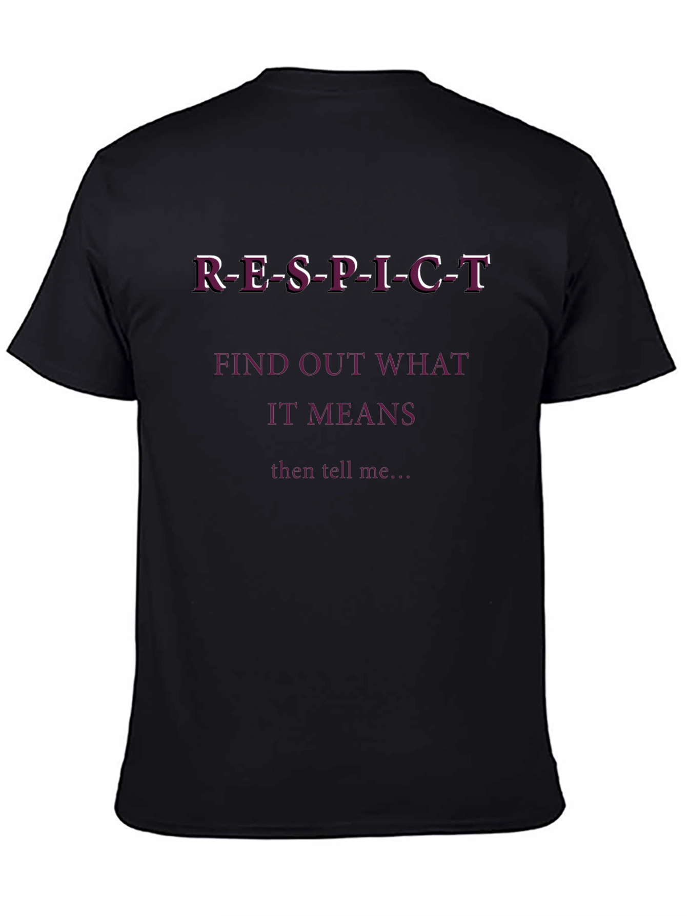 Respect Slogan T-Shirt