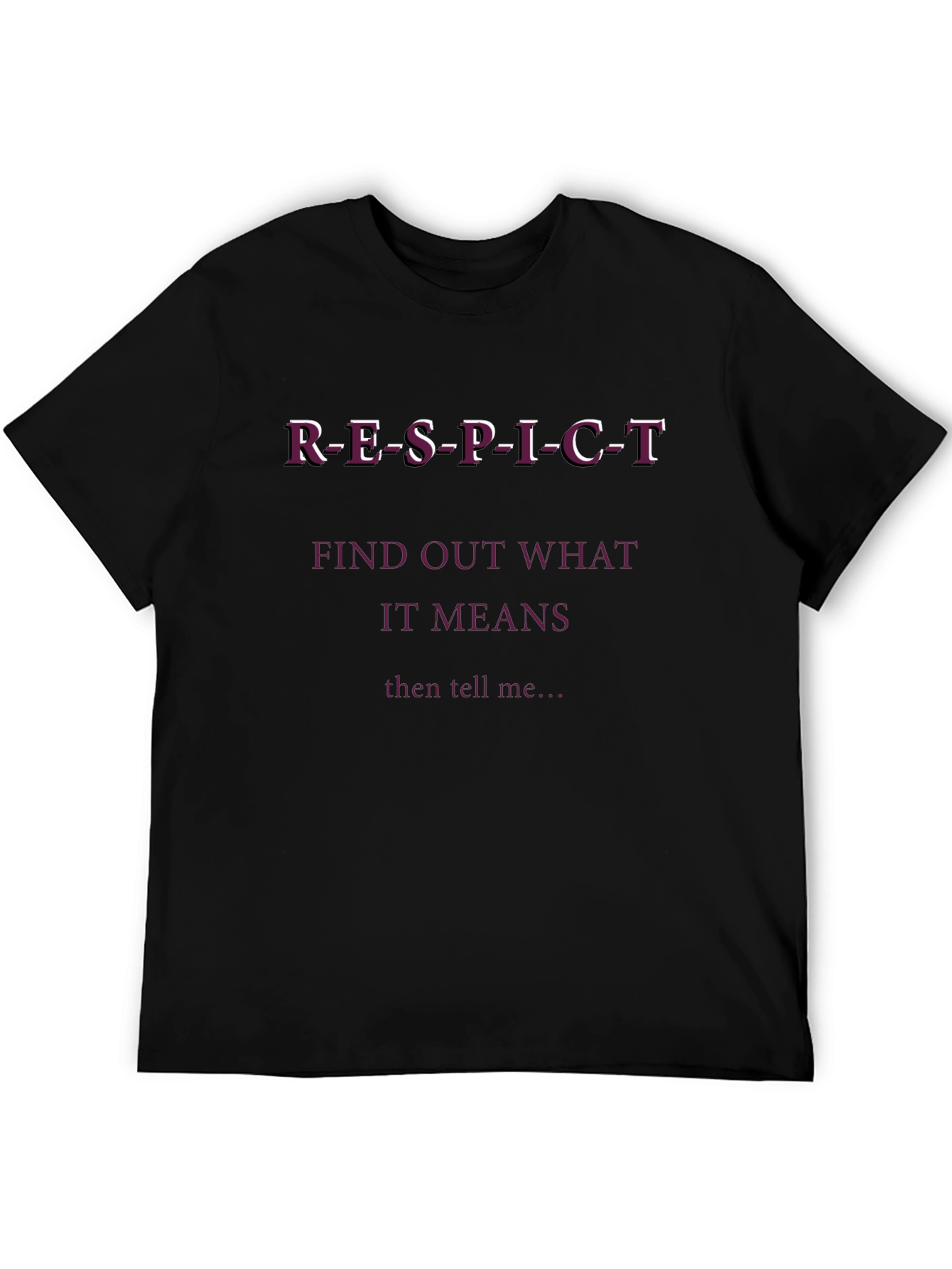Respect Slogan T-Shirt