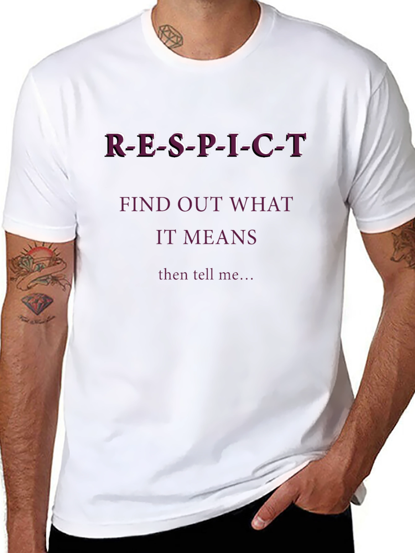 Respect Slogan T-Shirt