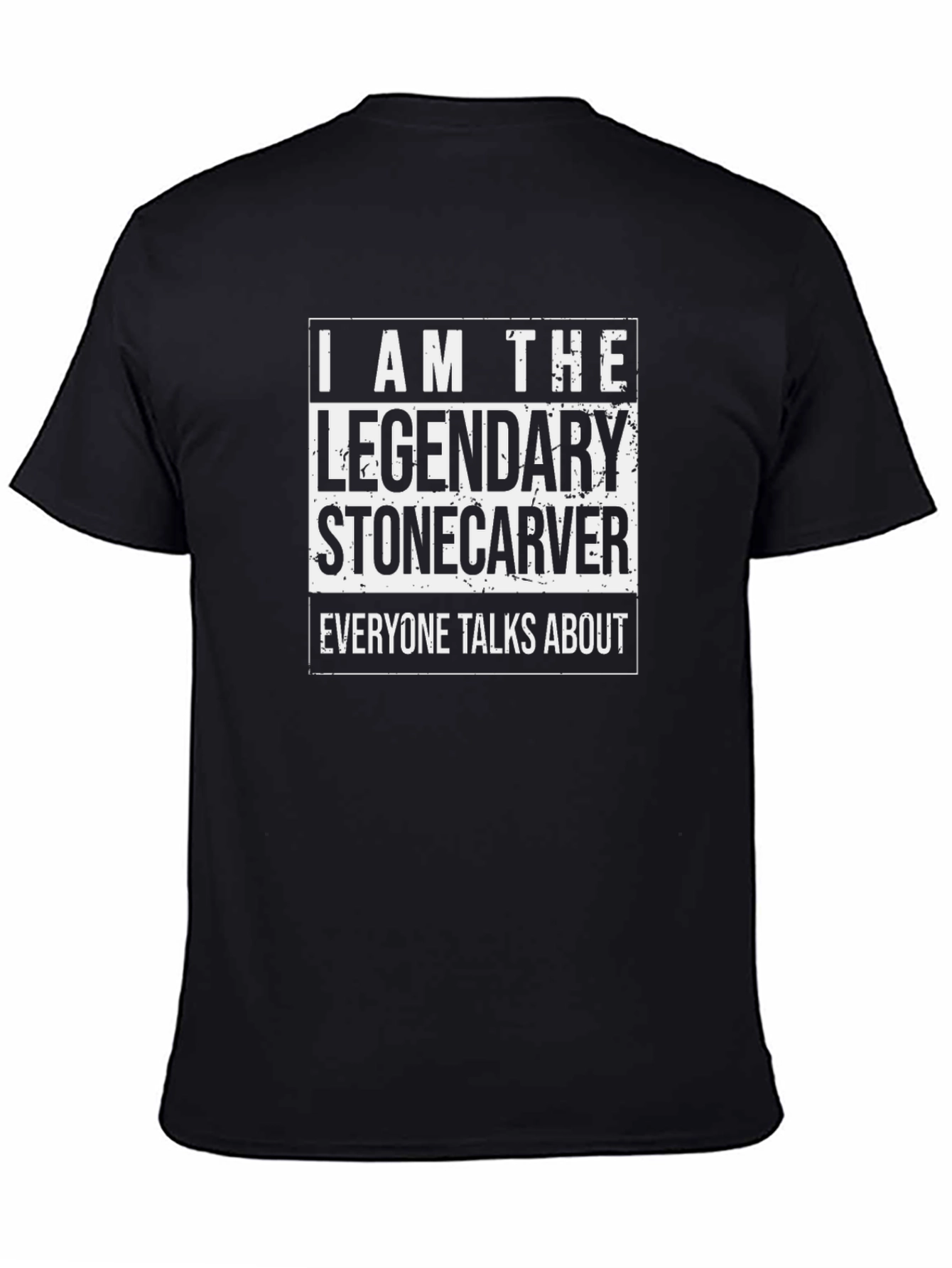 Legendary Stone Carver Black T-Shirt