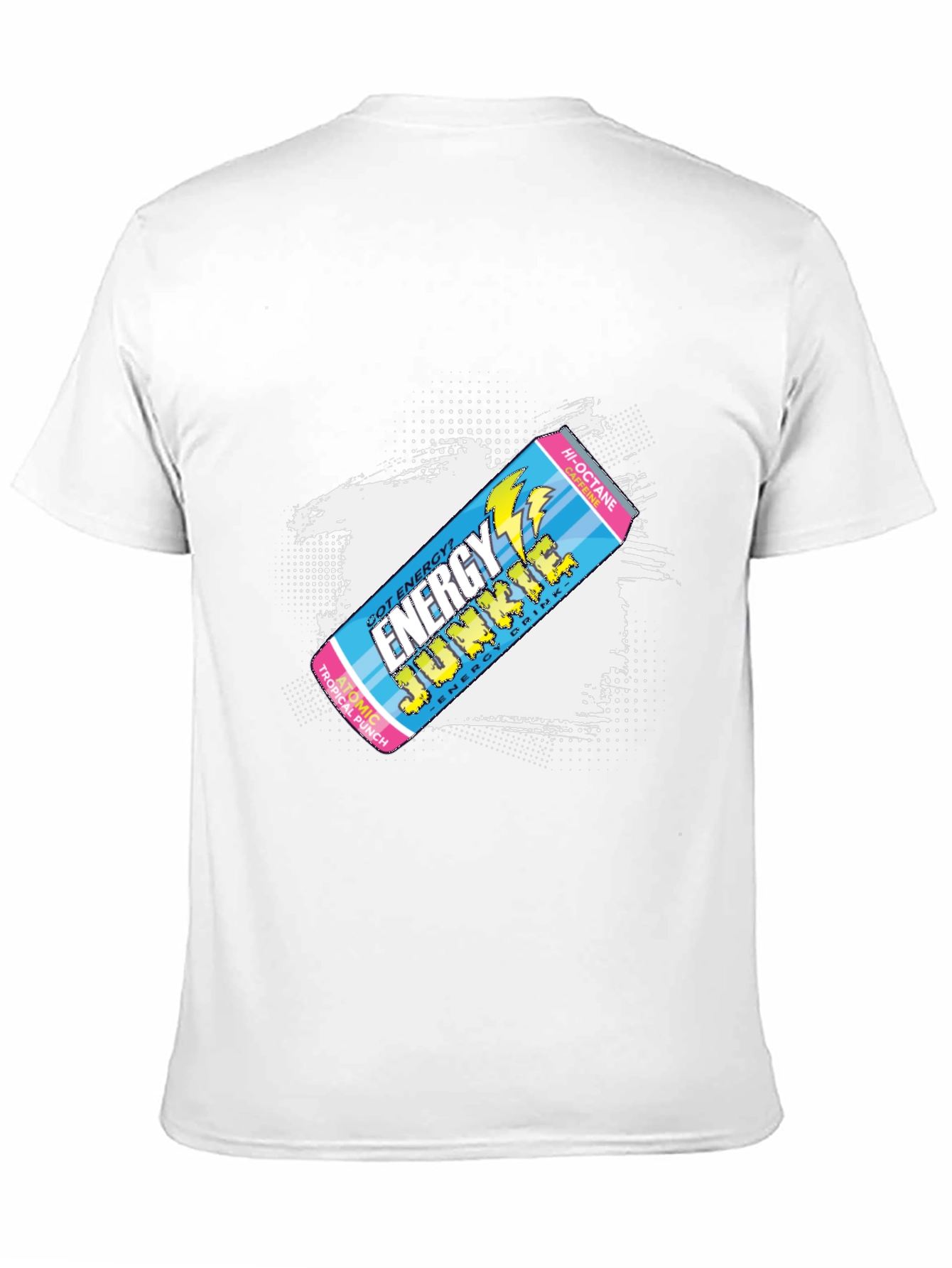 Energy Junkie Graphic Tee - Retro Style Black T-Shirt