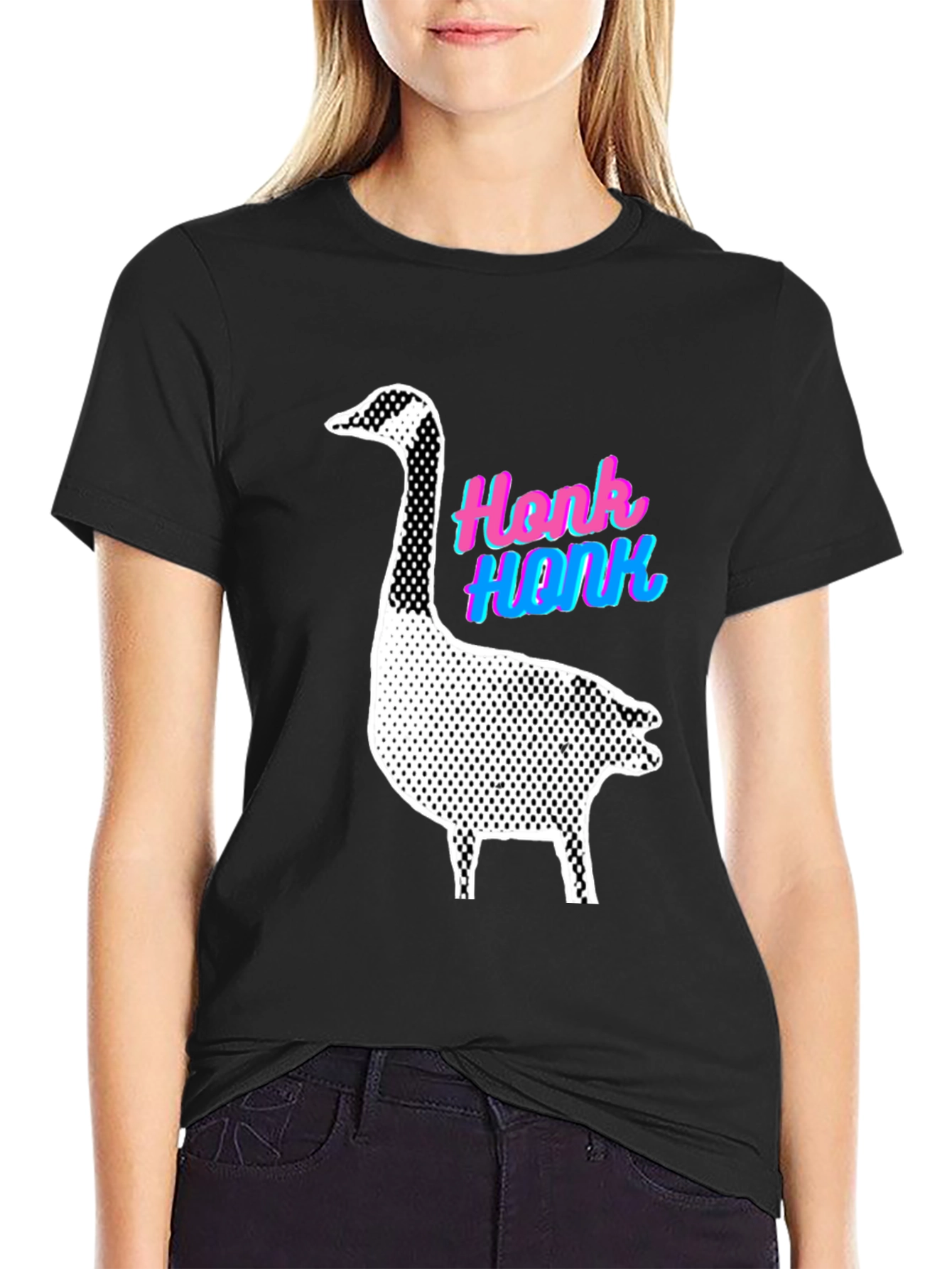 Honk Goose Graphic Tee - Quirky Animal Lover Shirt