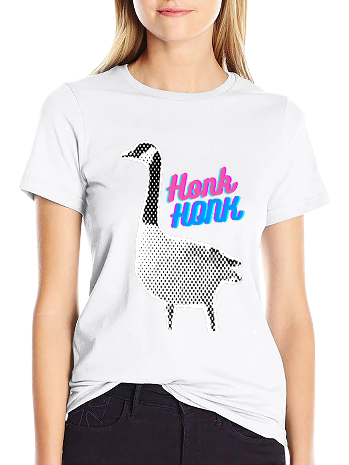 Honk Goose Graphic Tee - Quirky Animal Lover Shirt