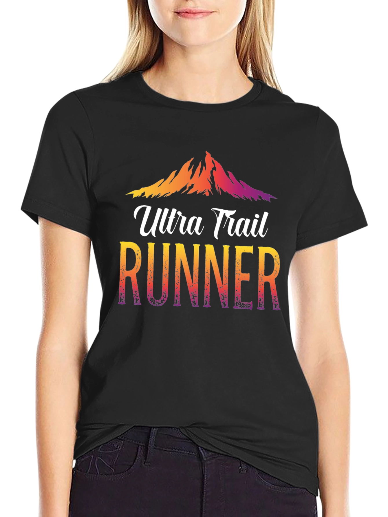 Ultra Trail Runner Graphic Tee - Mountain Design