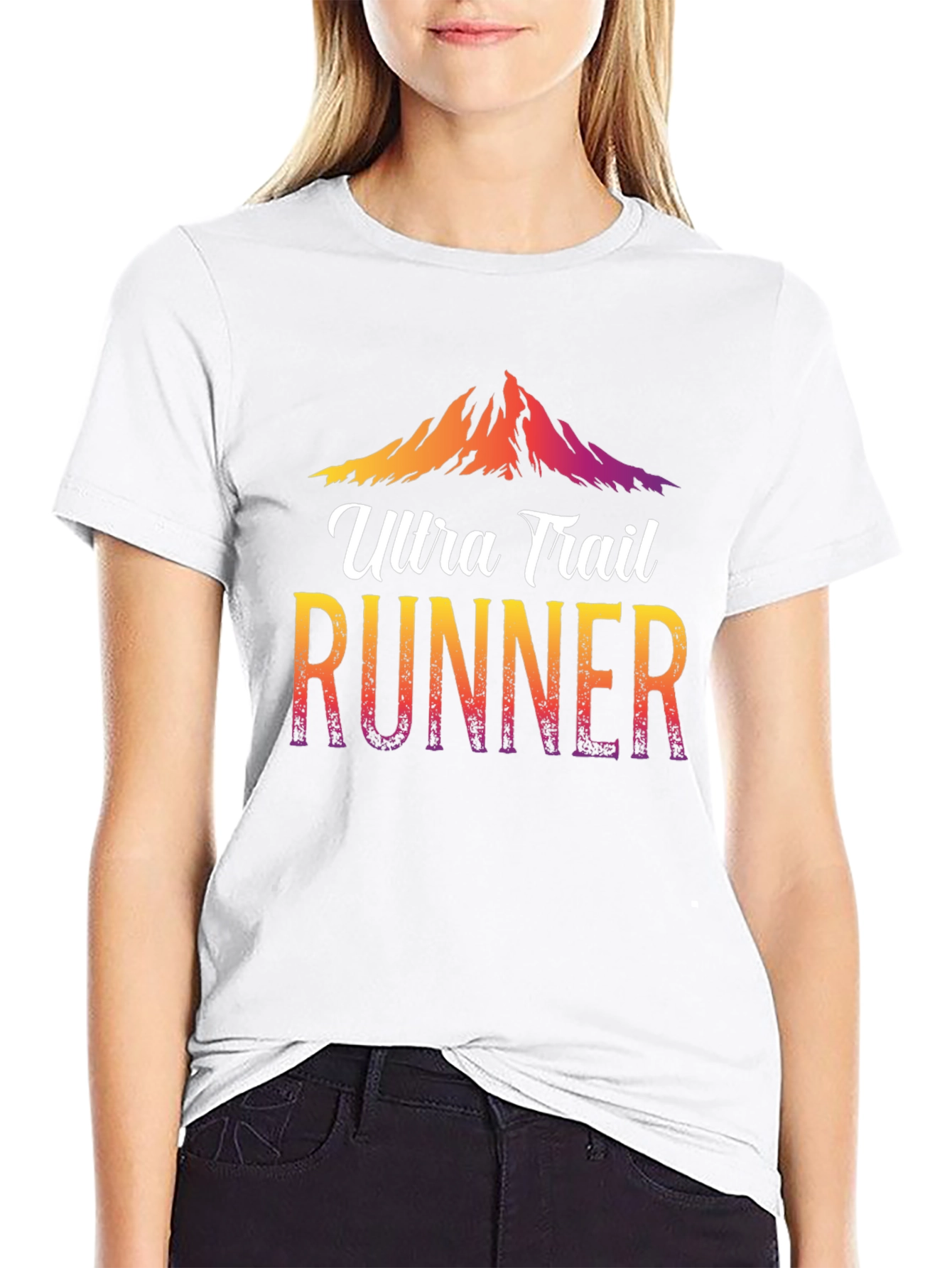 Ultra Trail Runner Graphic Tee - Mountain Design