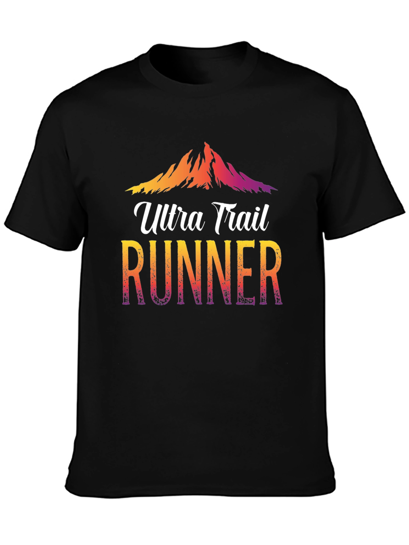 Ultra Trail Runner Graphic Tee - Mountain Design