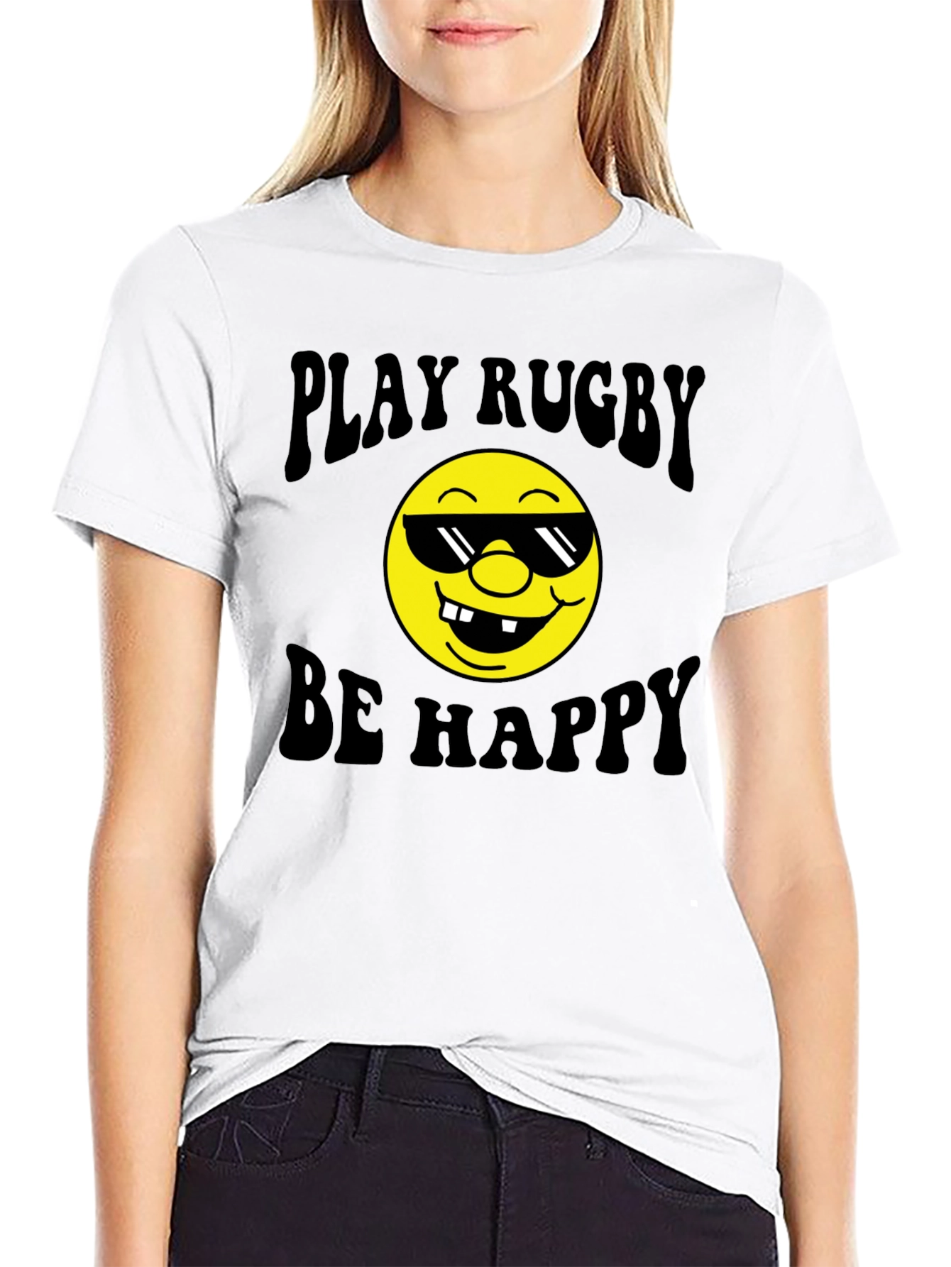 Play Rugby Be Happy T-Shirt