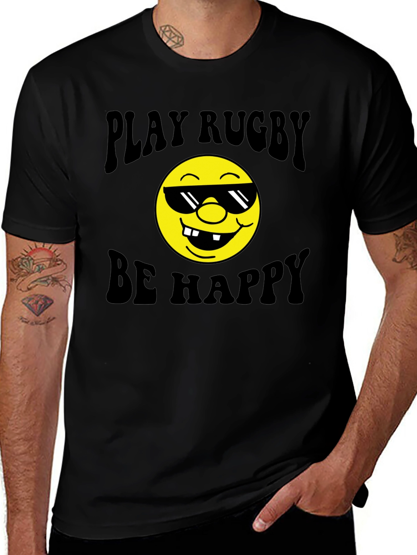 Play Rugby Be Happy T-Shirt