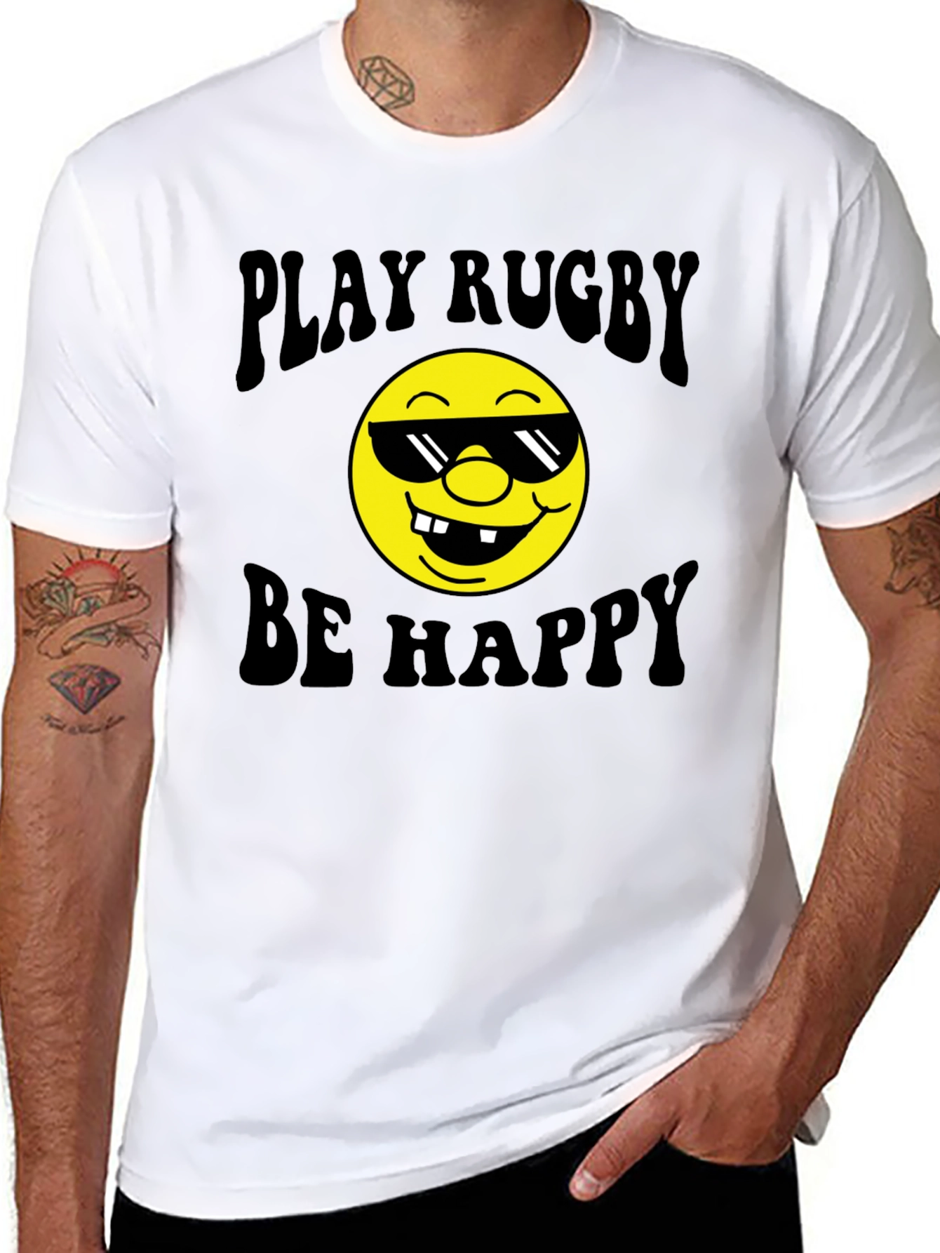 Play Rugby Be Happy T-Shirt