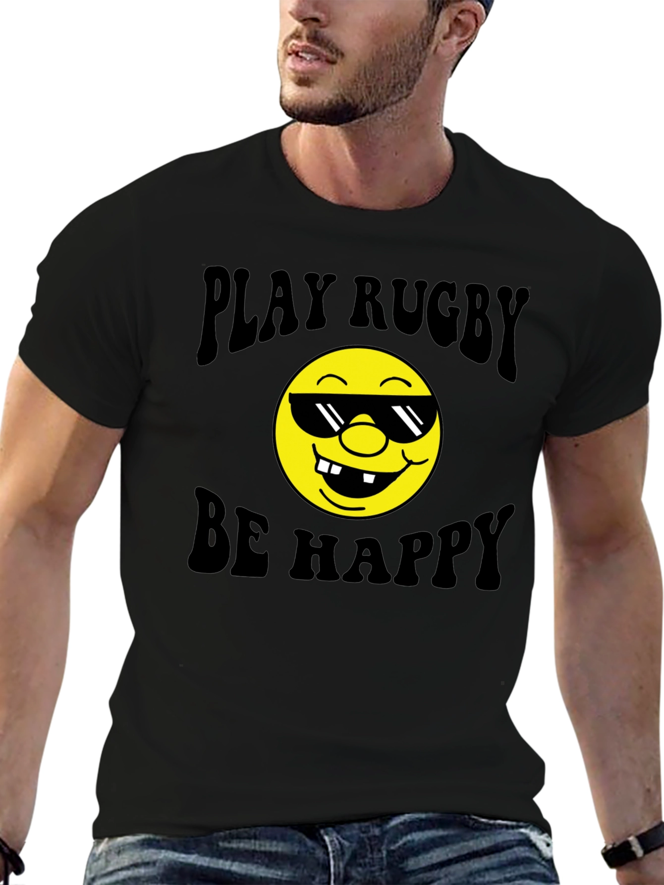 Play Rugby Be Happy T-Shirt