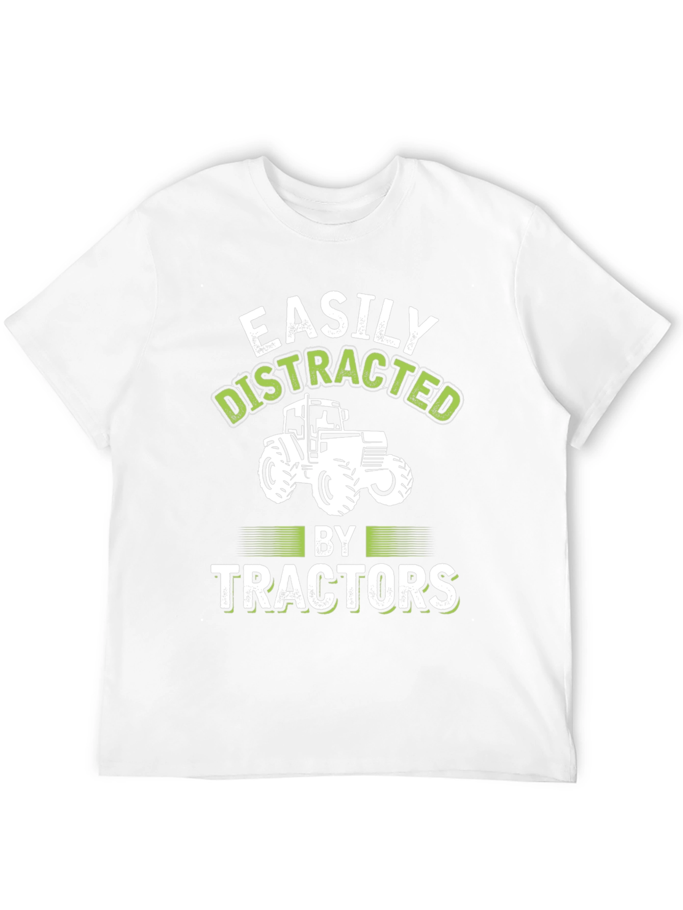 Easily Distracted By Tractors - Graphic T-Shirt